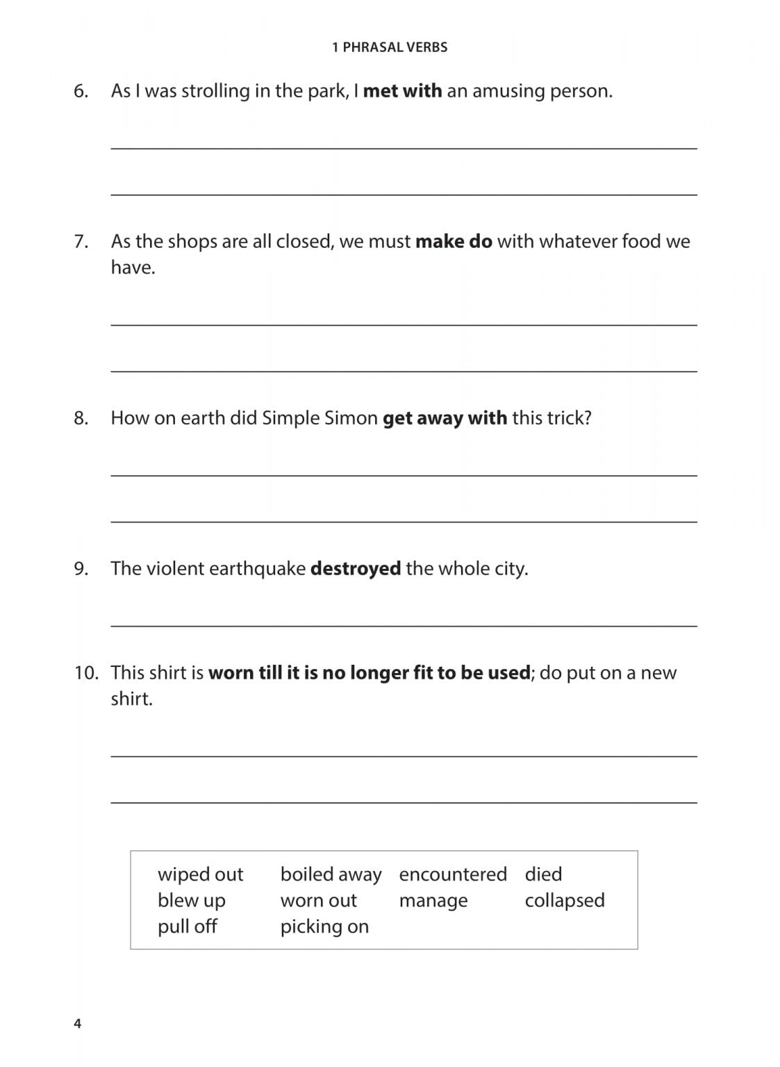 Primary 3 English Vocabulary Practice