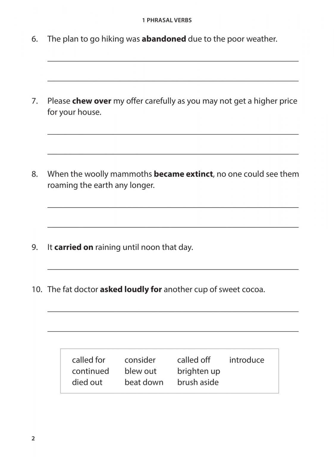 Primary 3 English Vocabulary Practice