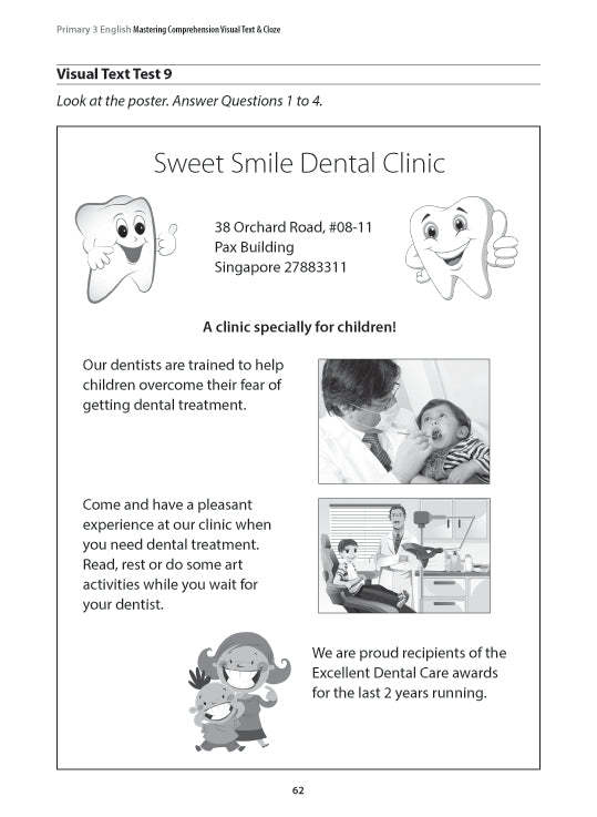 Primary 3 English: Mastering Comprehension Visual Text and Cloze