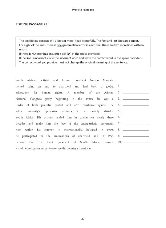 English Editing Practice Secondary 4 Express/Normal(Academic)