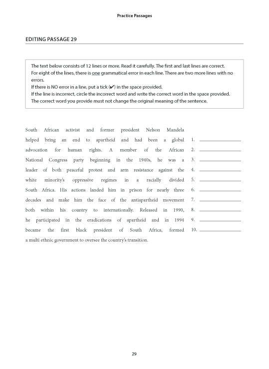 English Editing Practice Secondary 4 Express/Normal(Academic)