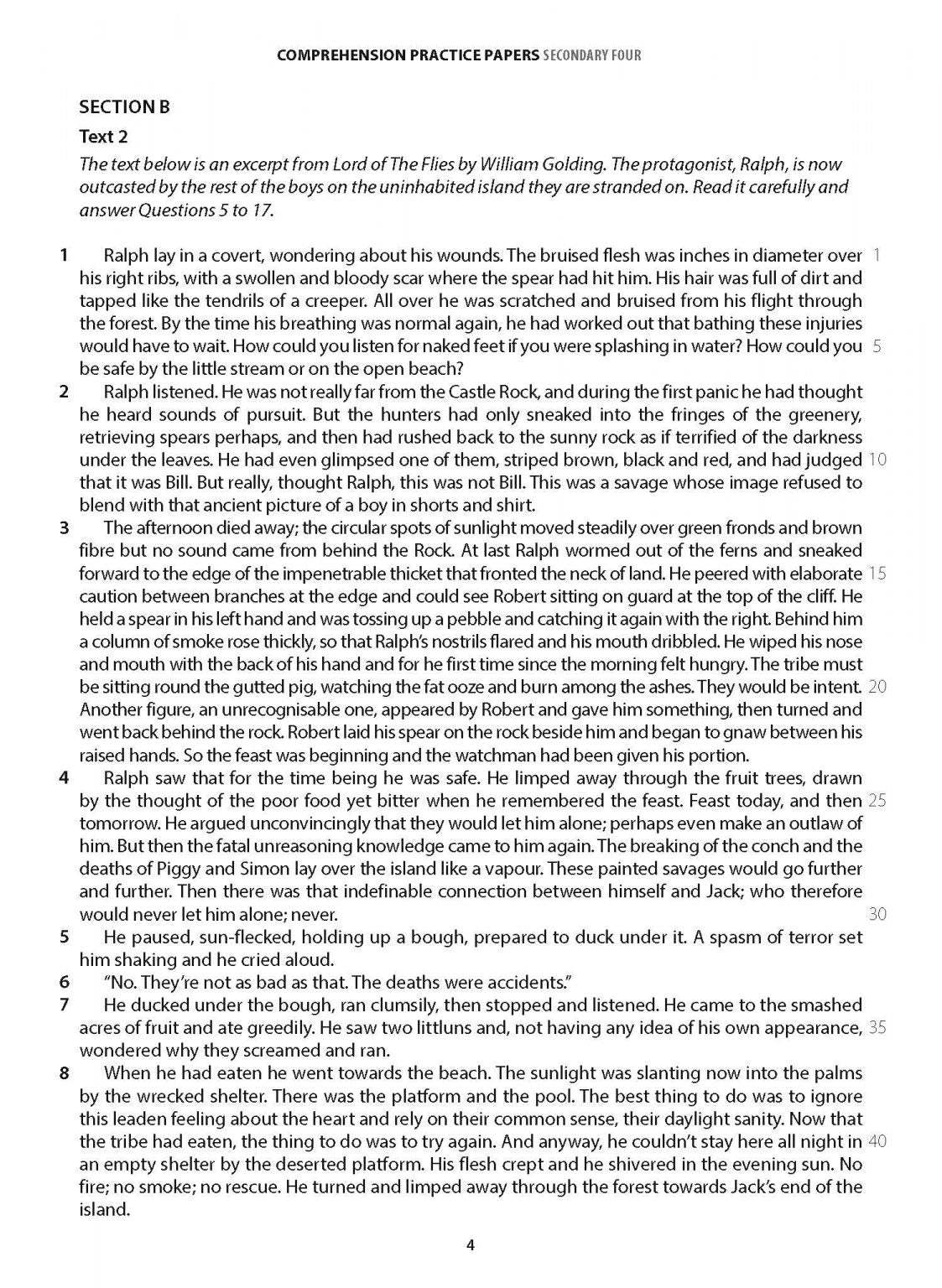 English Comprehension Practice Papers Secondary 4