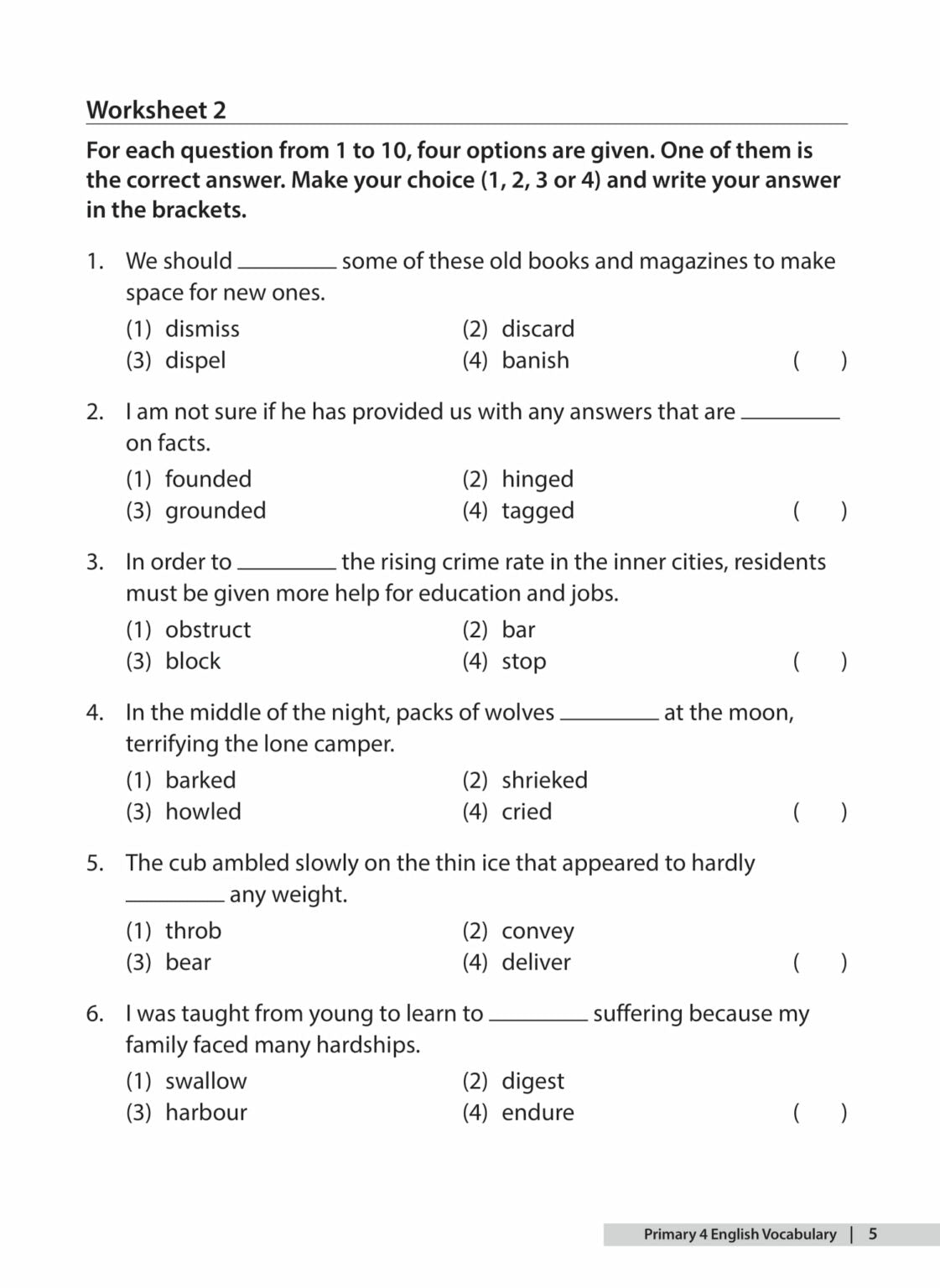 The A-Star Difference Primary 4 English Vocabulary