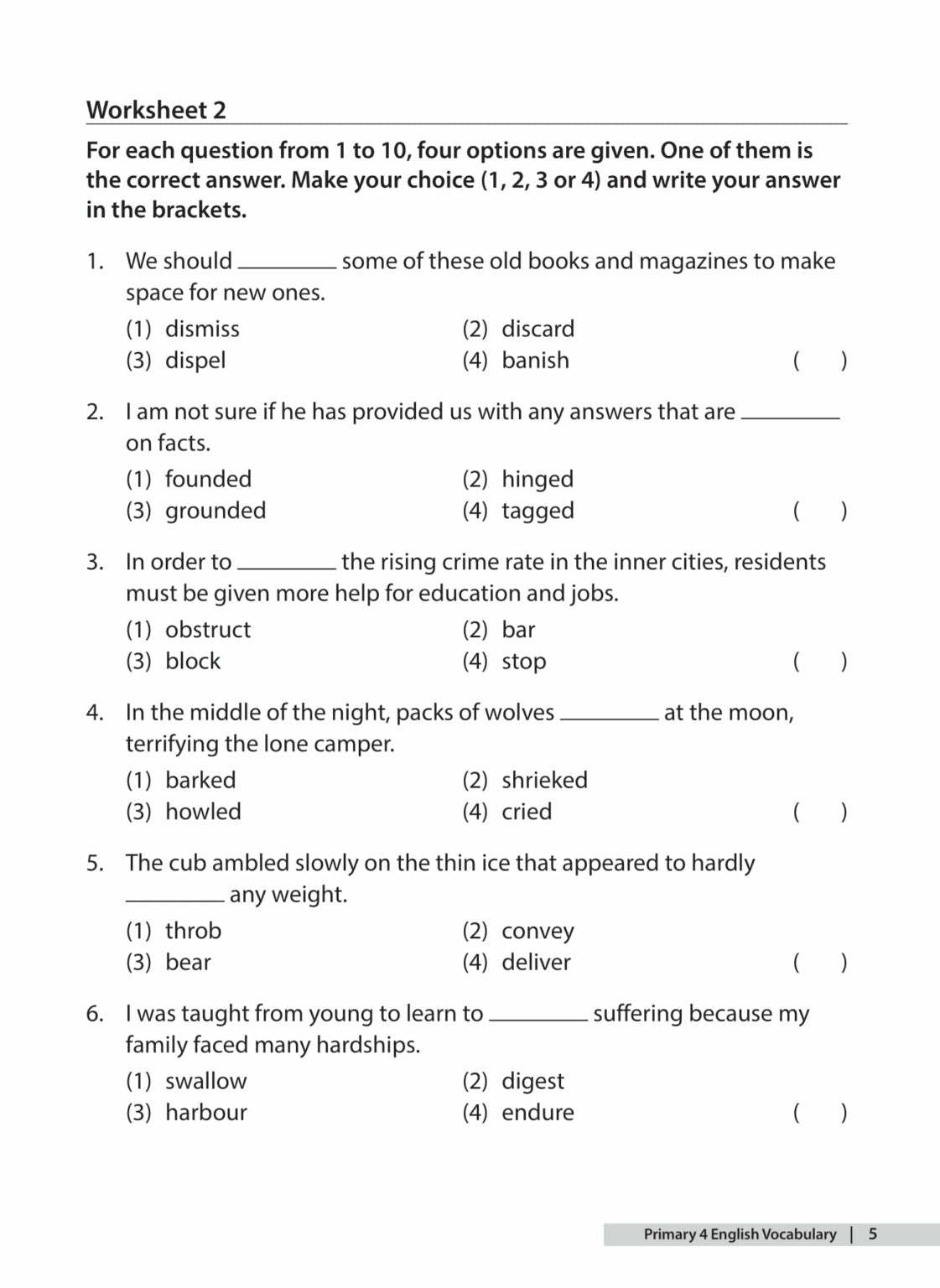 The A-Star Difference Primary 4 English Vocabulary