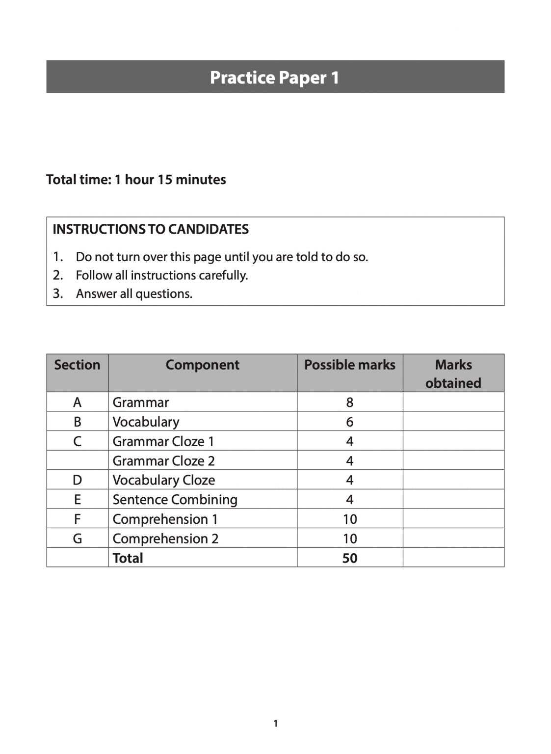 Primary 4 English Excel in Paper 2  Language Use and Comprehension