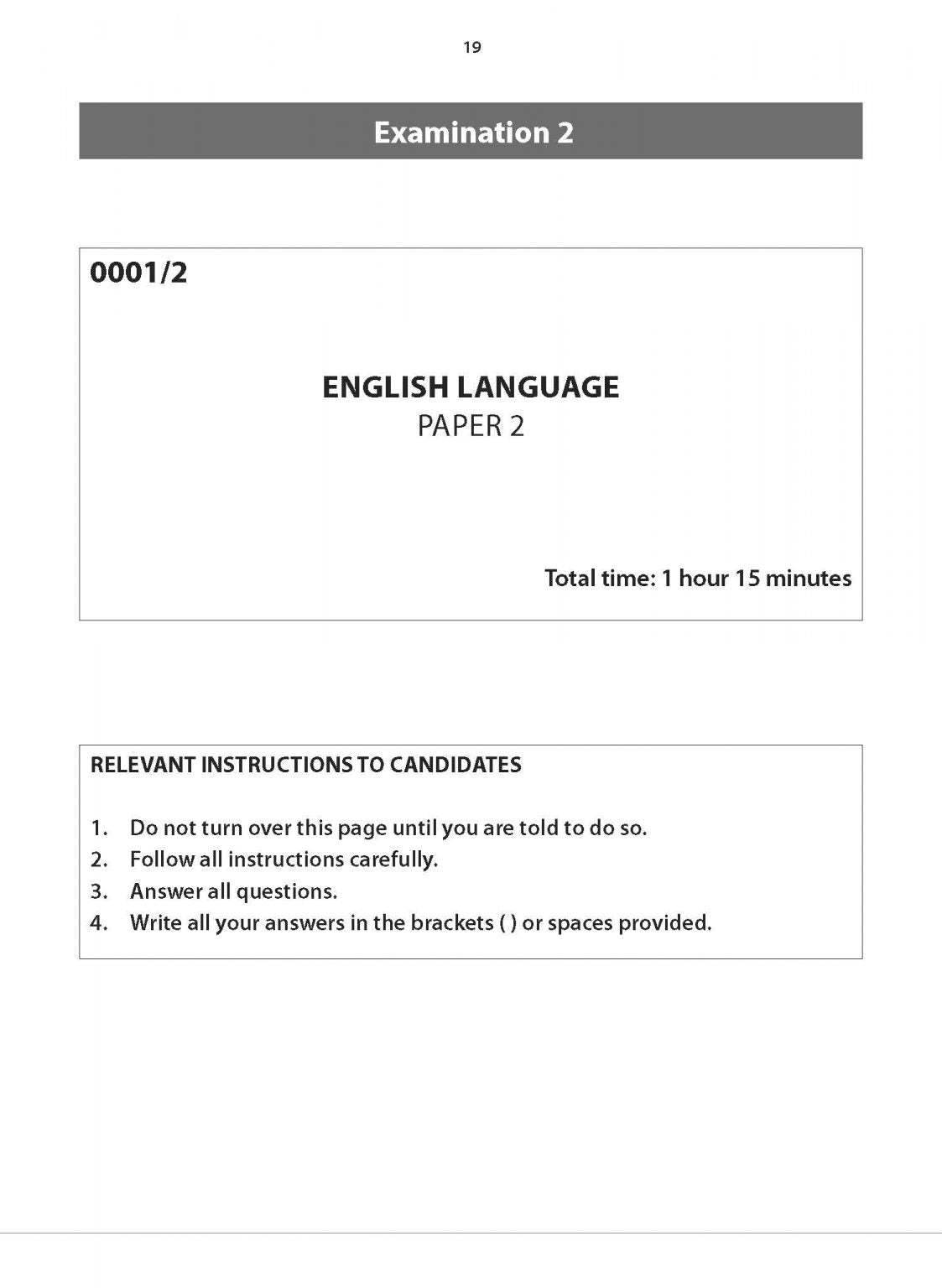 Primary 4 English Practice Papers Second Edition