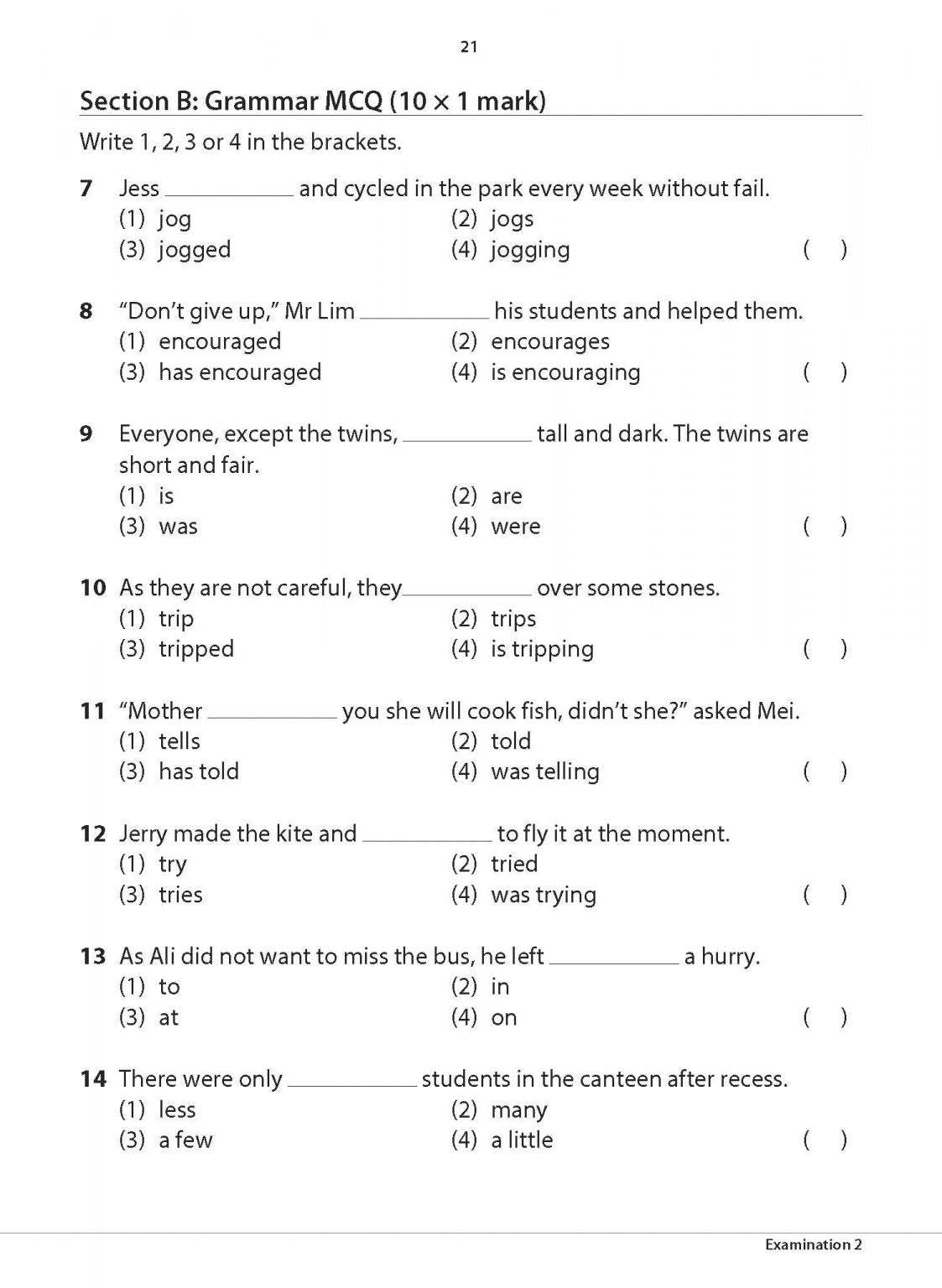 Primary 4 English Practice Papers Second Edition