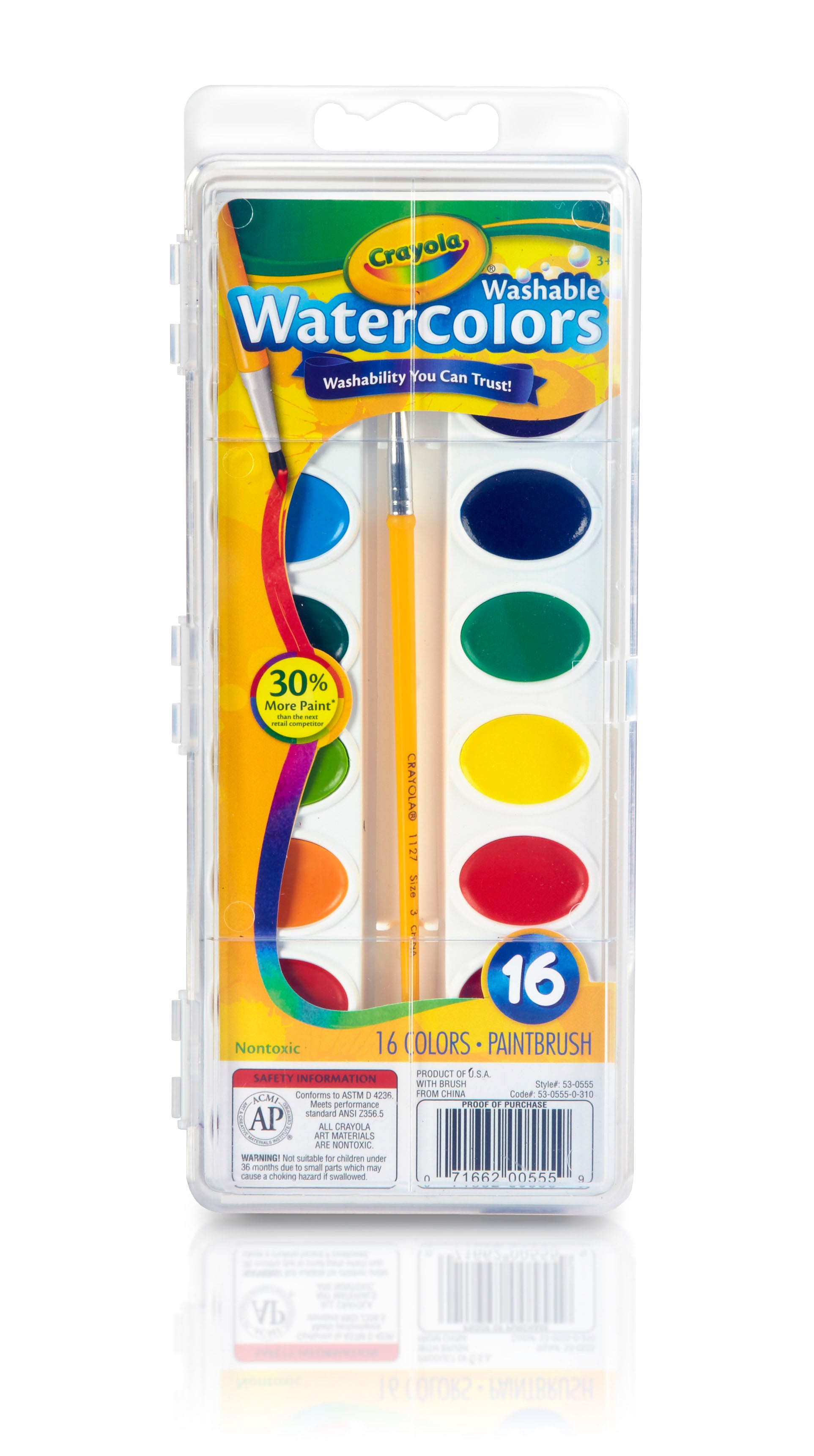 Crayola Washable Watercolors - 16 Colors