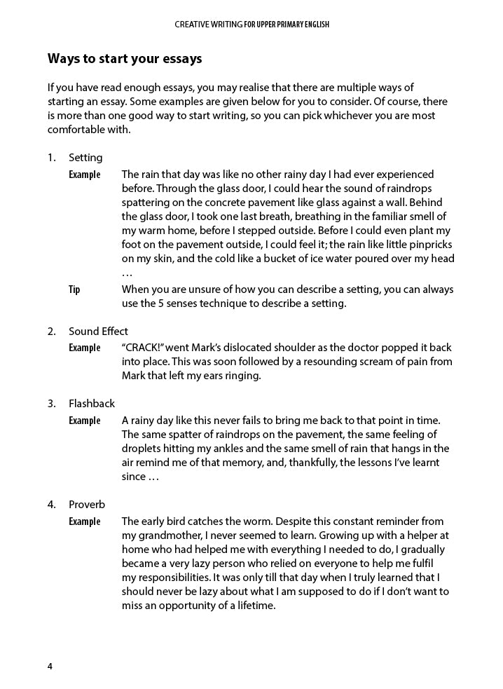 Creative Writing for Primary 5 & 6 English