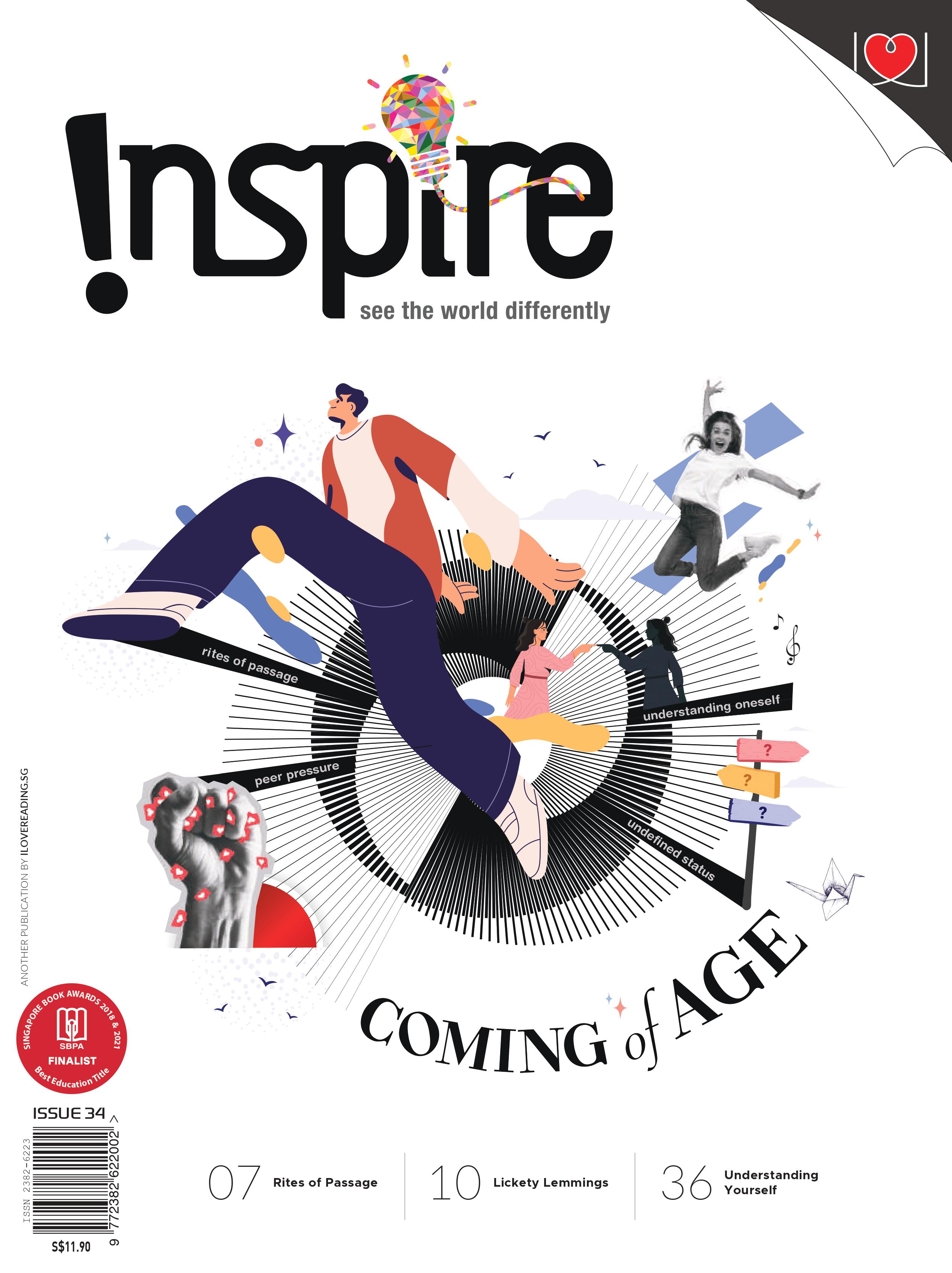 Inspire Magazine Assorted Collection [SET D]: 4 single issues (for 12+ y/o)