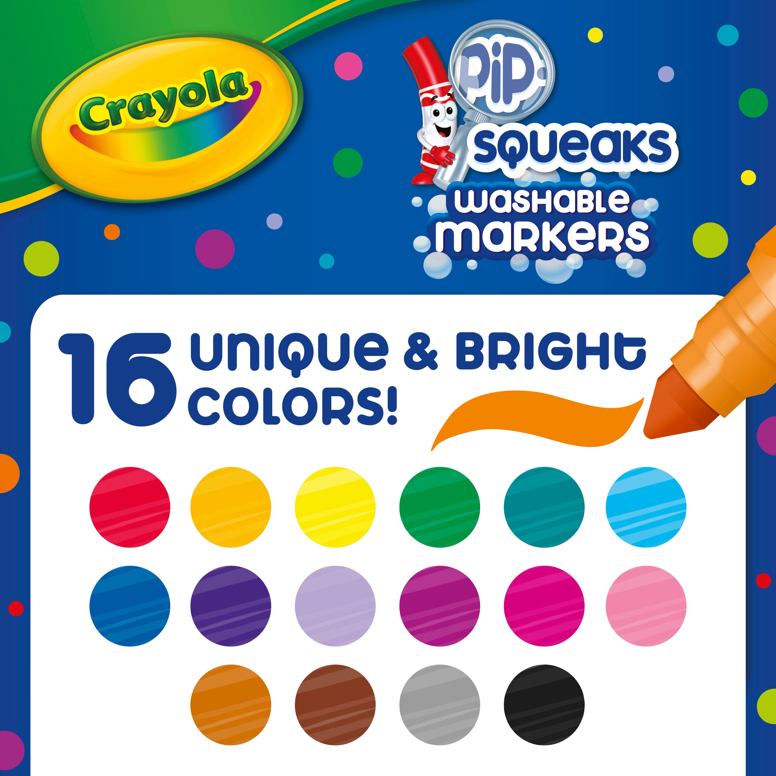 Crayola Pip-Squeaks Washable Markers - 16 Colors