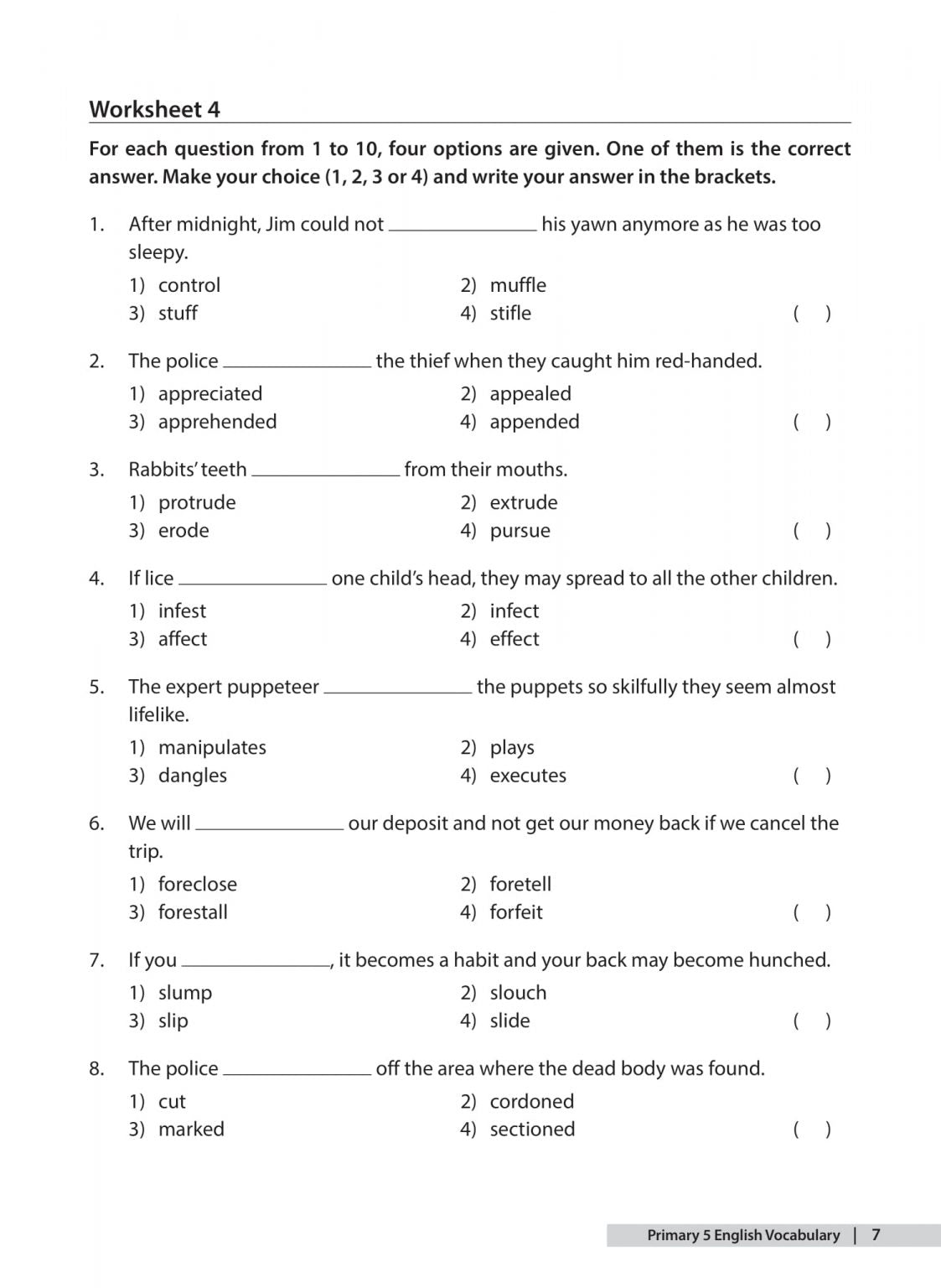 The A-Star Difference Primary 5 English Vocabulary