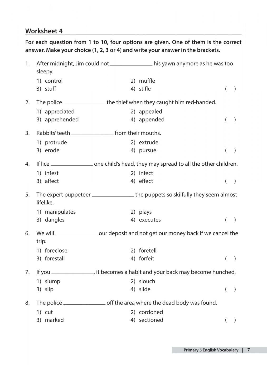 The A-Star Difference Primary 5 English Vocabulary