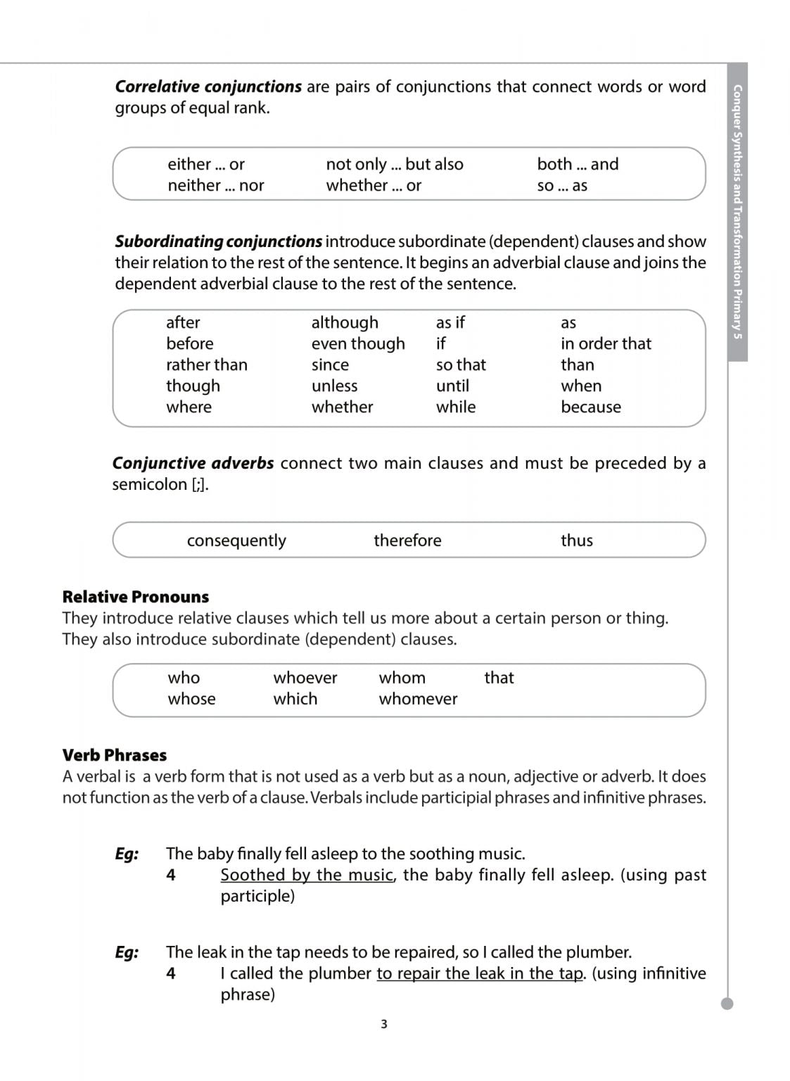 Primary 5 Conquer Synthesis and Transformation