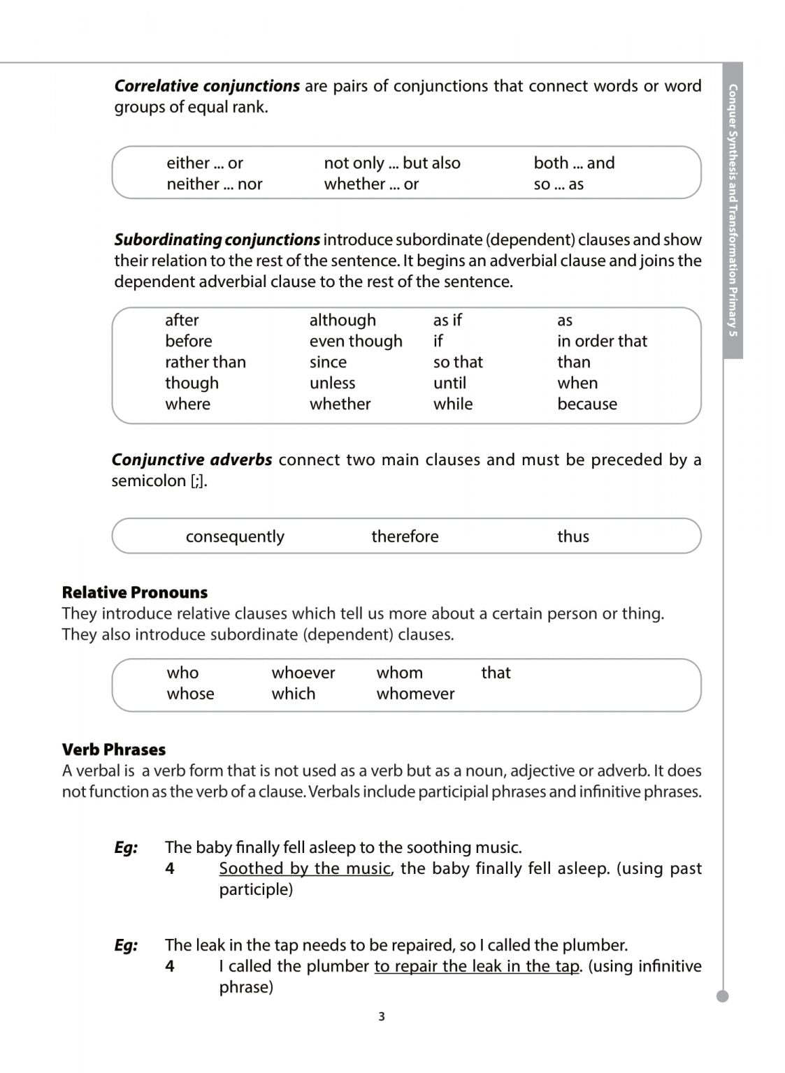 Primary 5 Conquer Synthesis and Transformation