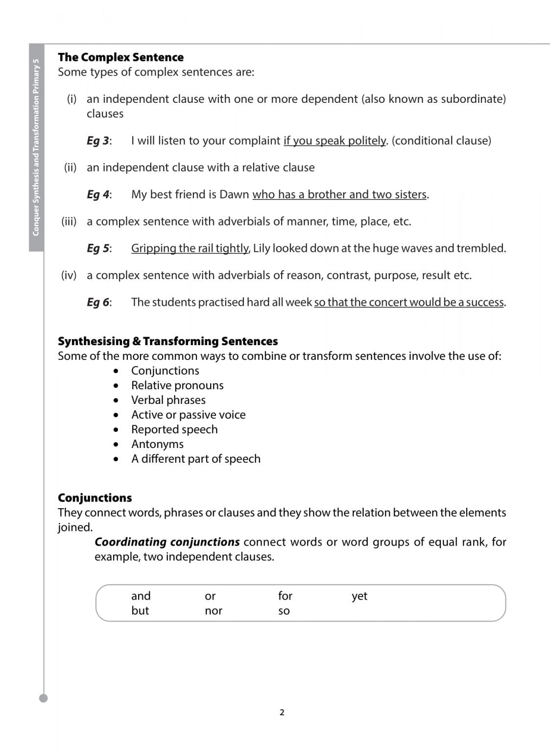 Primary 5 Conquer Synthesis and Transformation