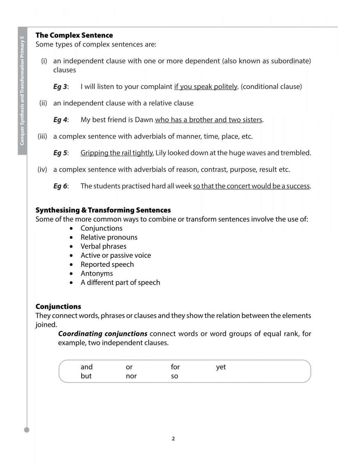 Primary 5 Conquer Synthesis and Transformation