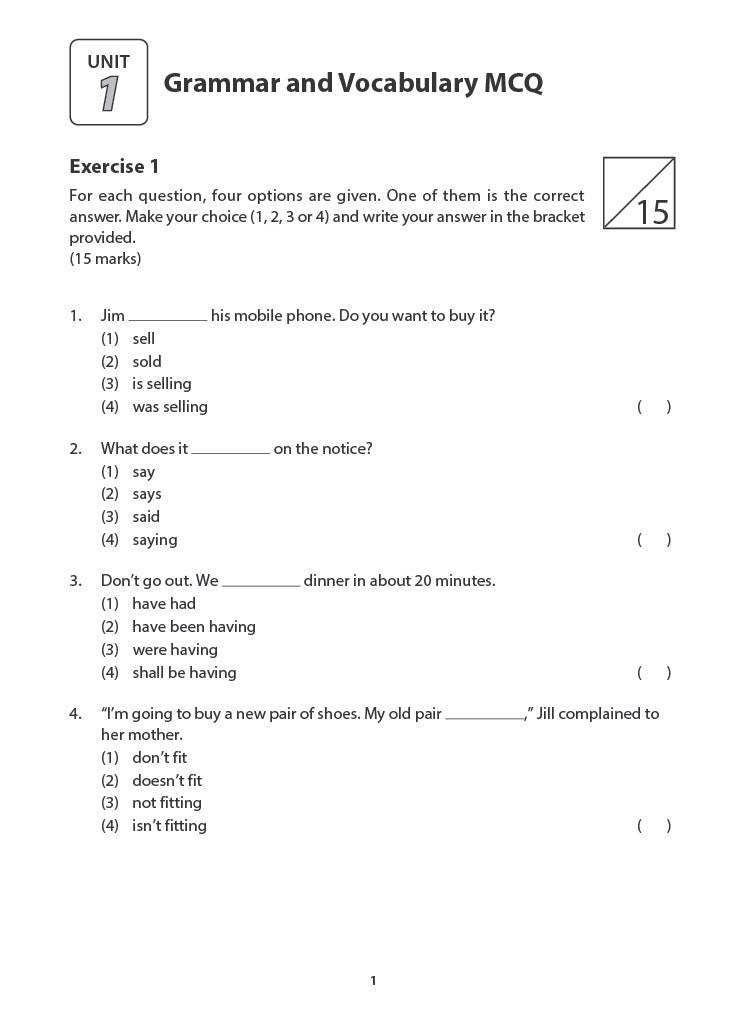 Primary 5 English Practice in Language Use
