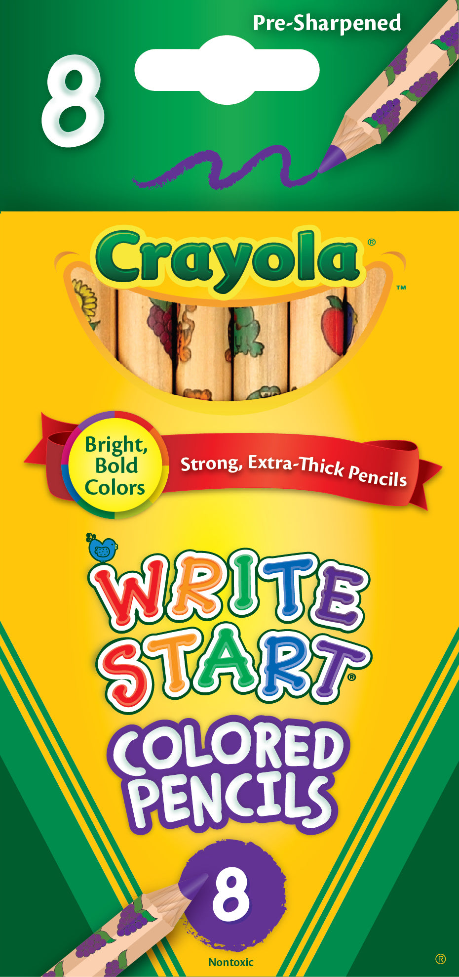 Crayola Write Start Colored Pencils - 8 Colors
