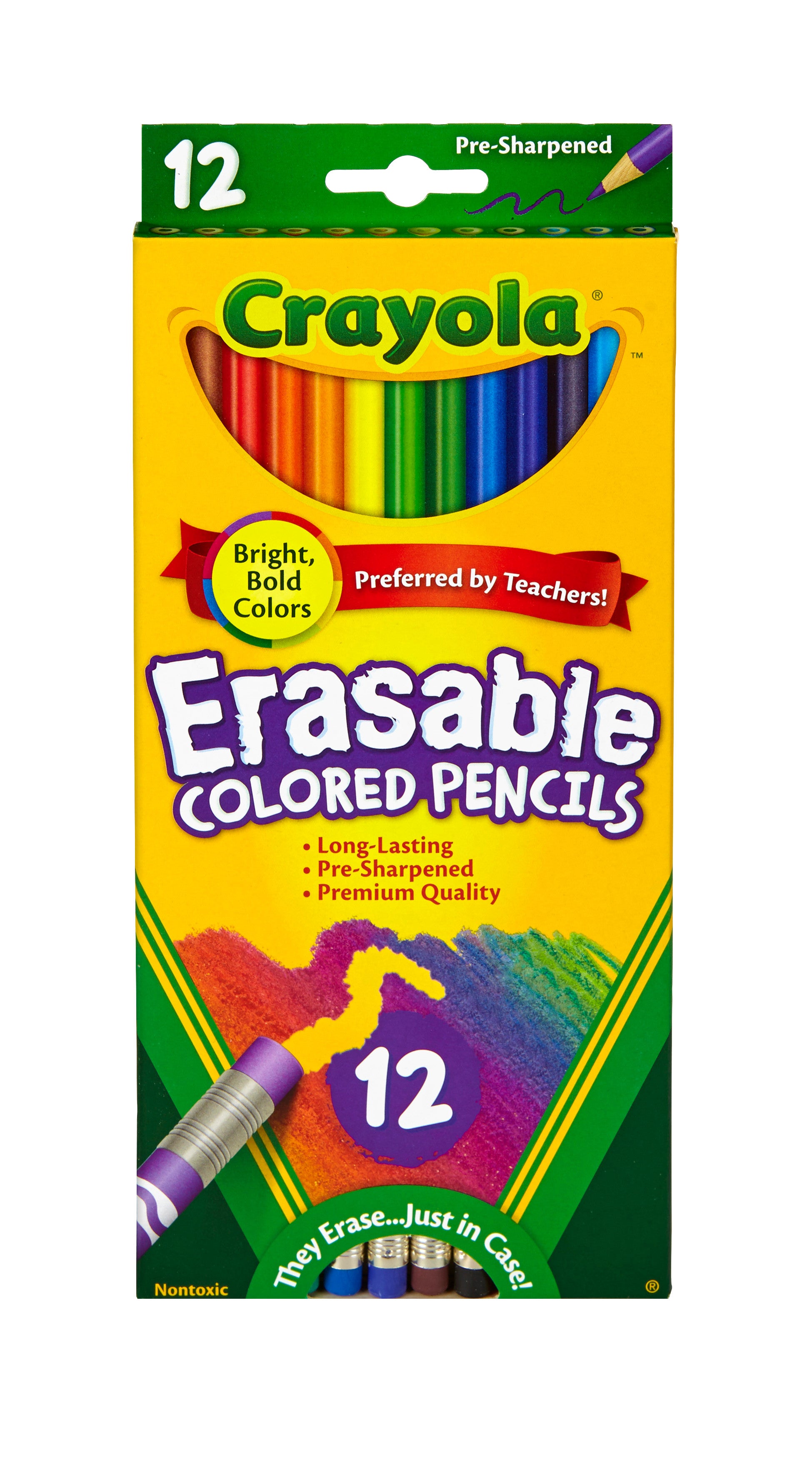 Crayola Erasable Colored Pencils - 12 Colors