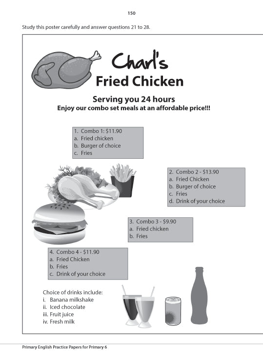 Primary 6 English Practice Papers