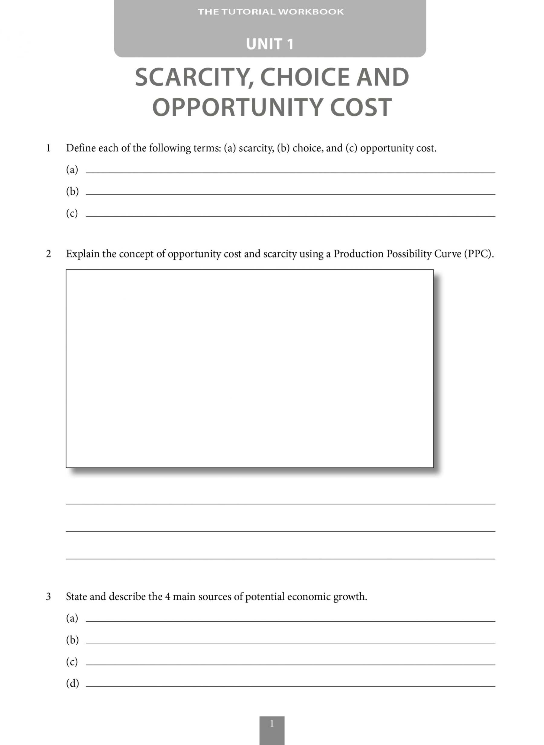 A-Level Economics Tutorial Workbook