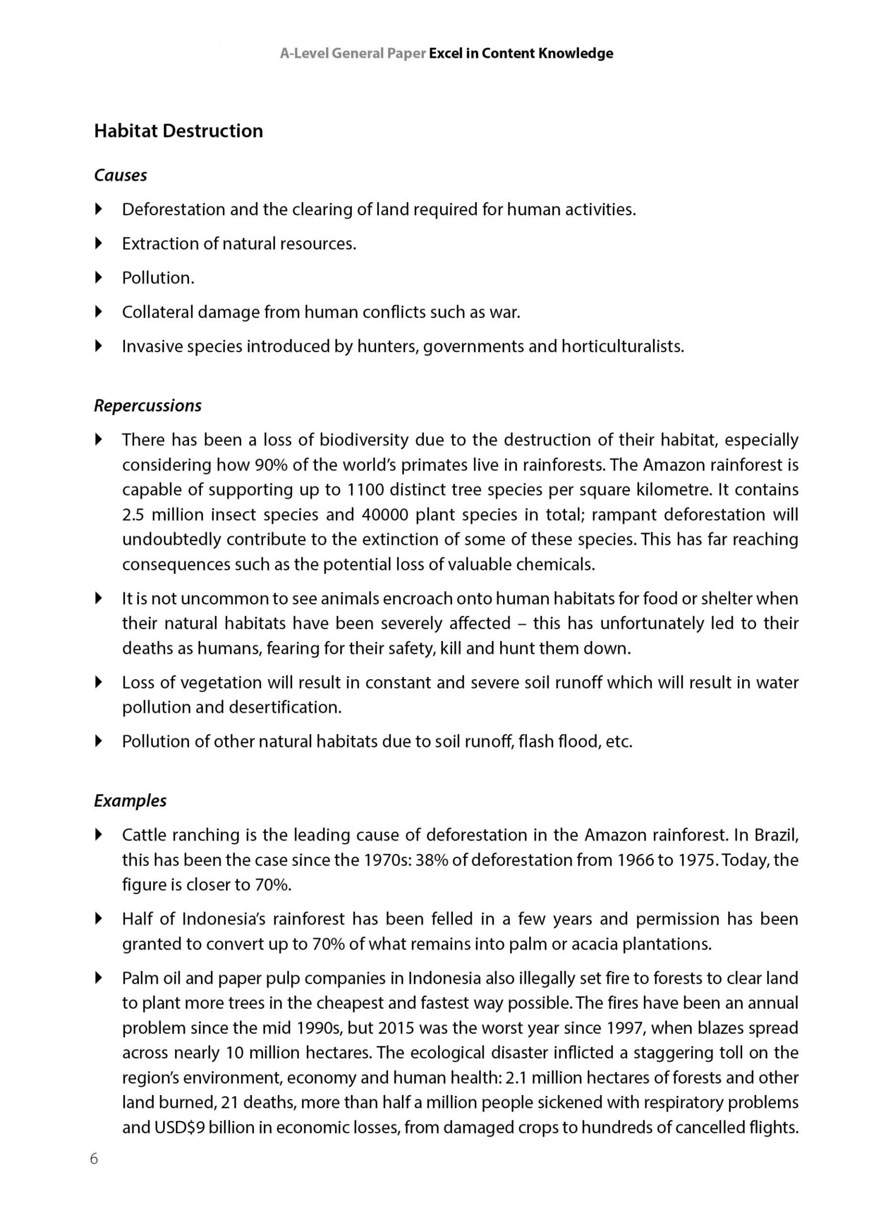 A-Level General Paper Excel in Content Knowledge