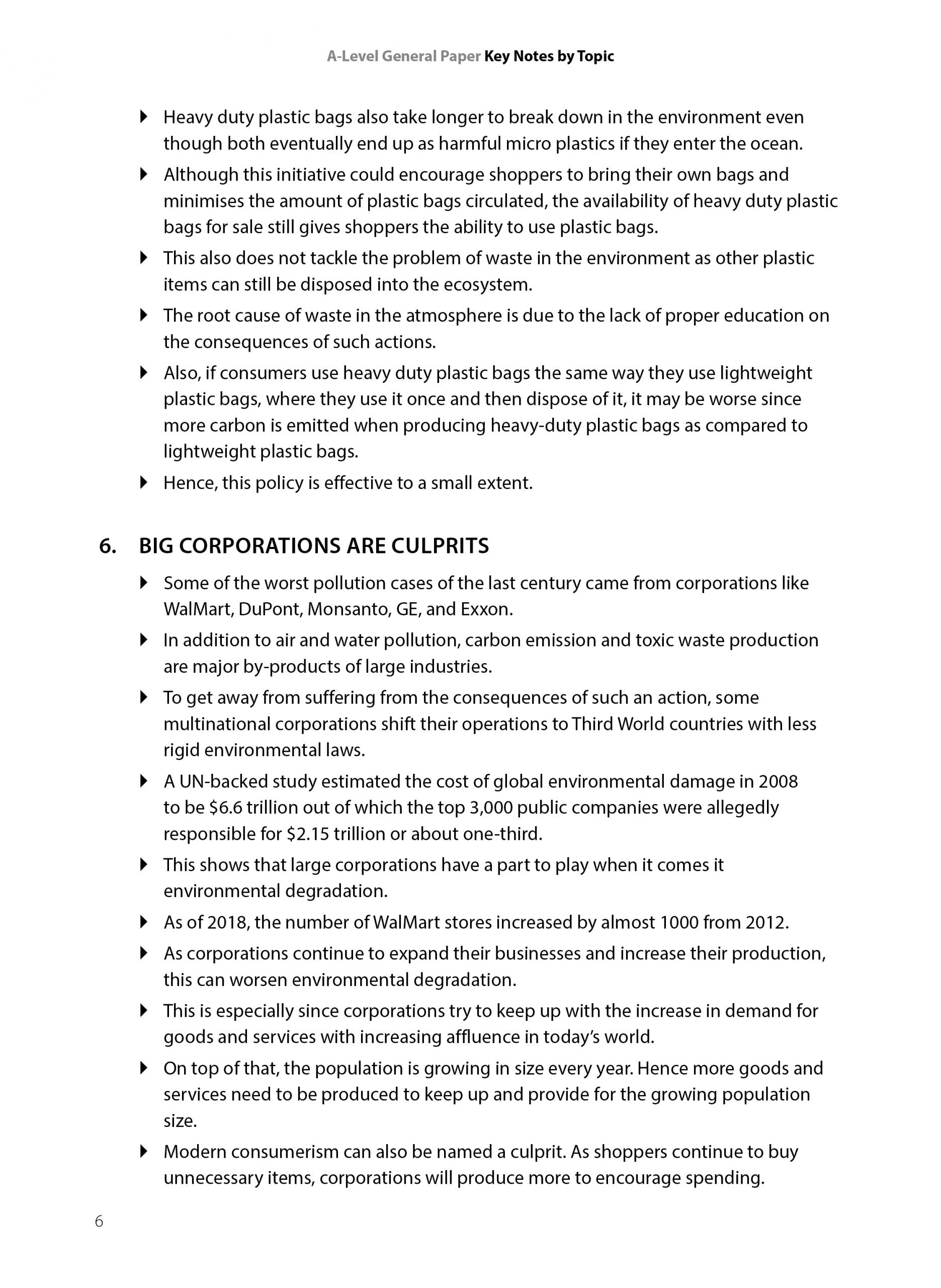 A-Level General Paper Key Notes by Topic (2nd Ed)