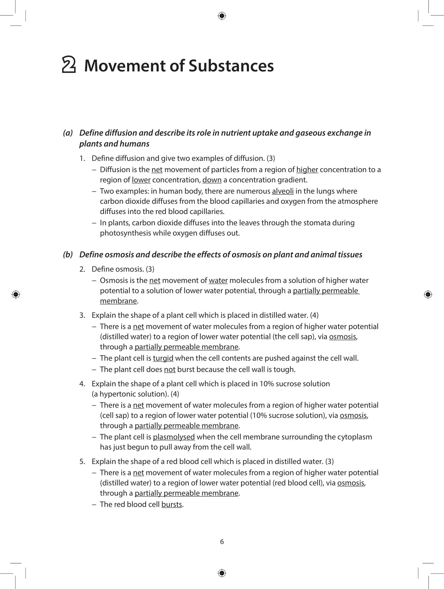 Ace Your O-Level Biology: Key Notes & Exercises