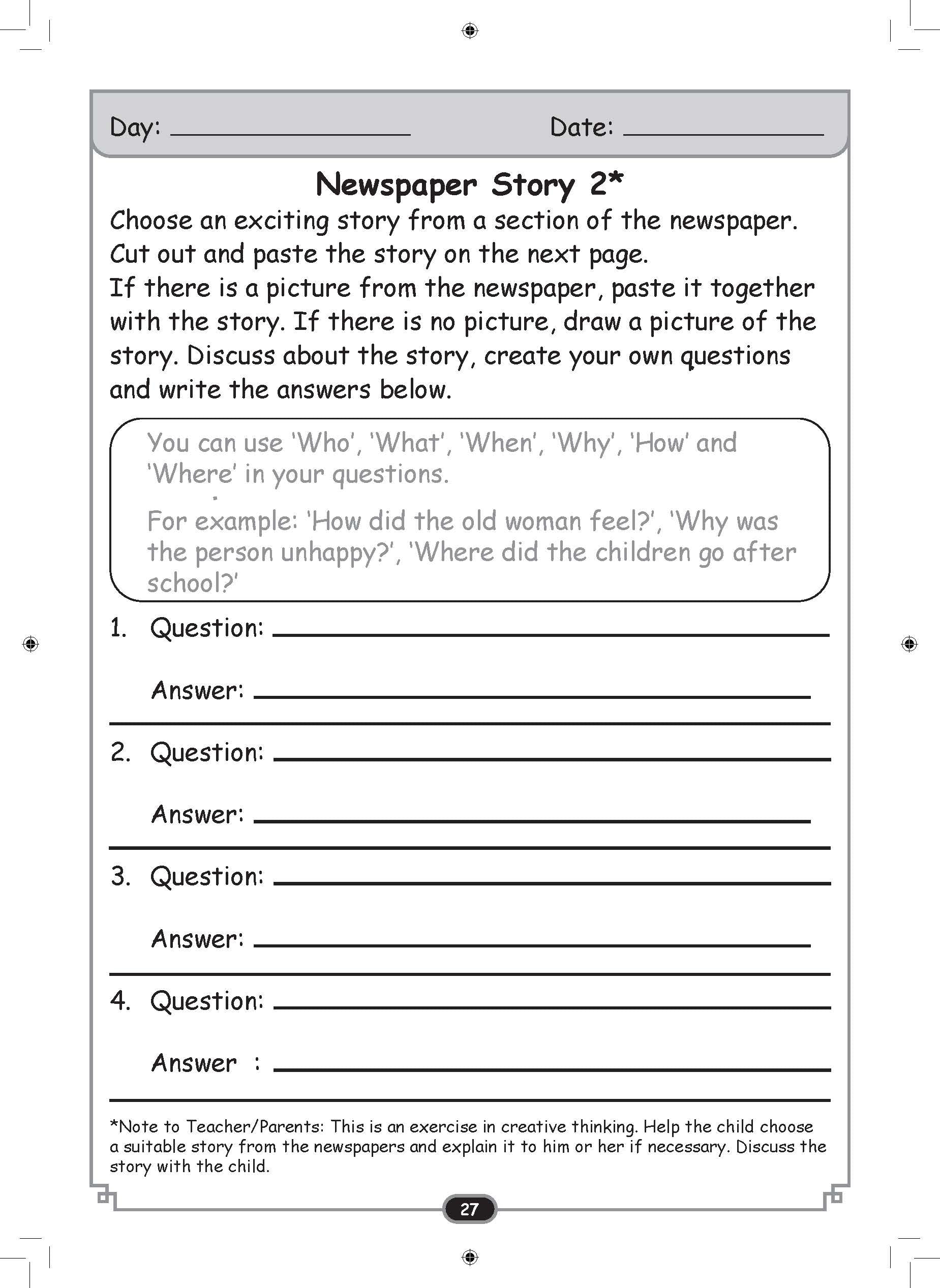 Always Seek Knowledge: Building My Comprehension Skills K2