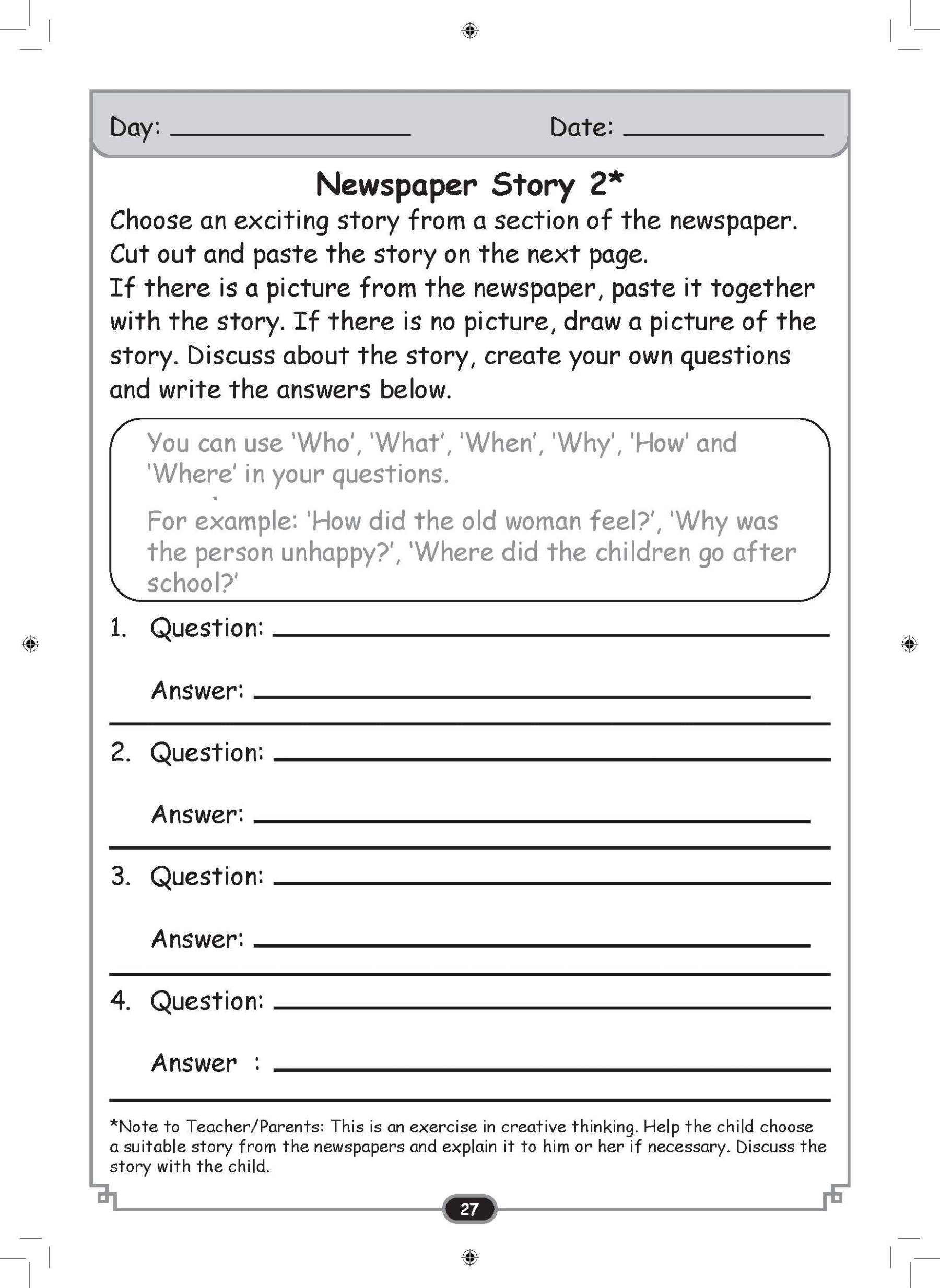 Always Seek Knowledge: Building My Comprehension Skills K2