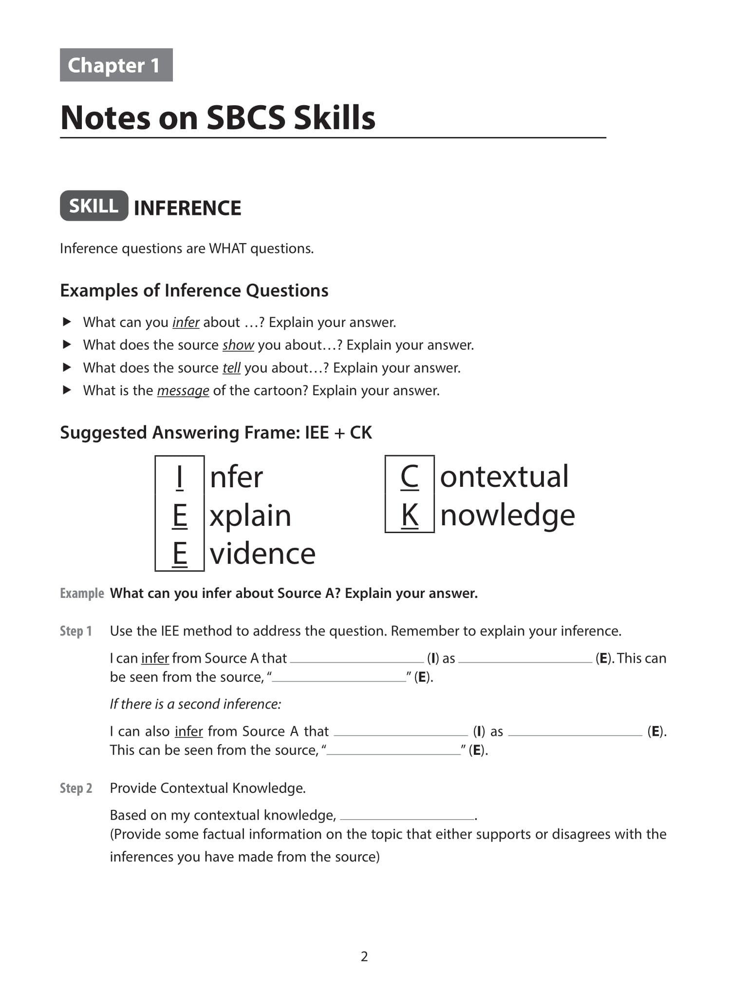 O-Level History SBCS Guide & Practice