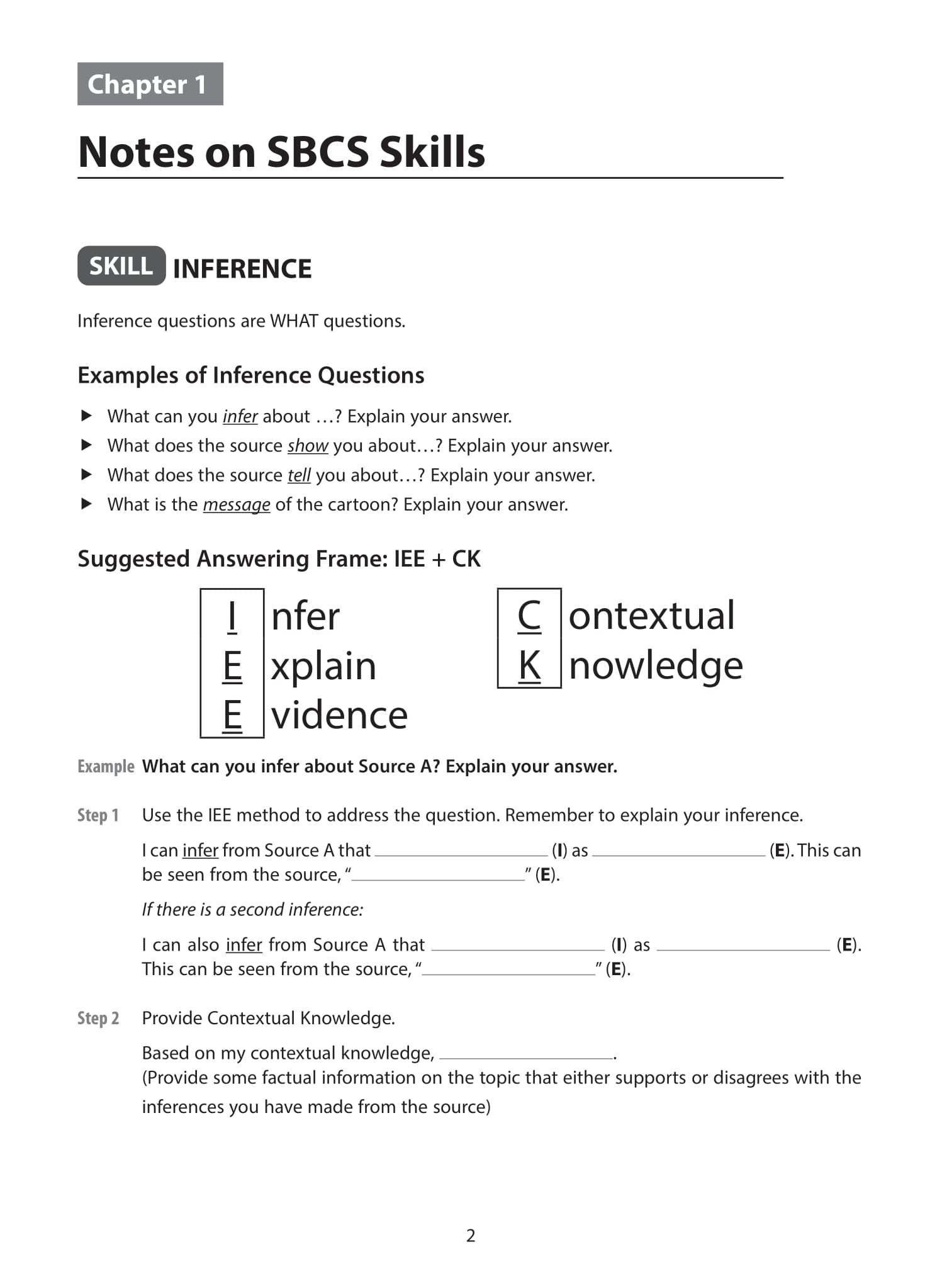 O-Level History SBCS Guide & Practice