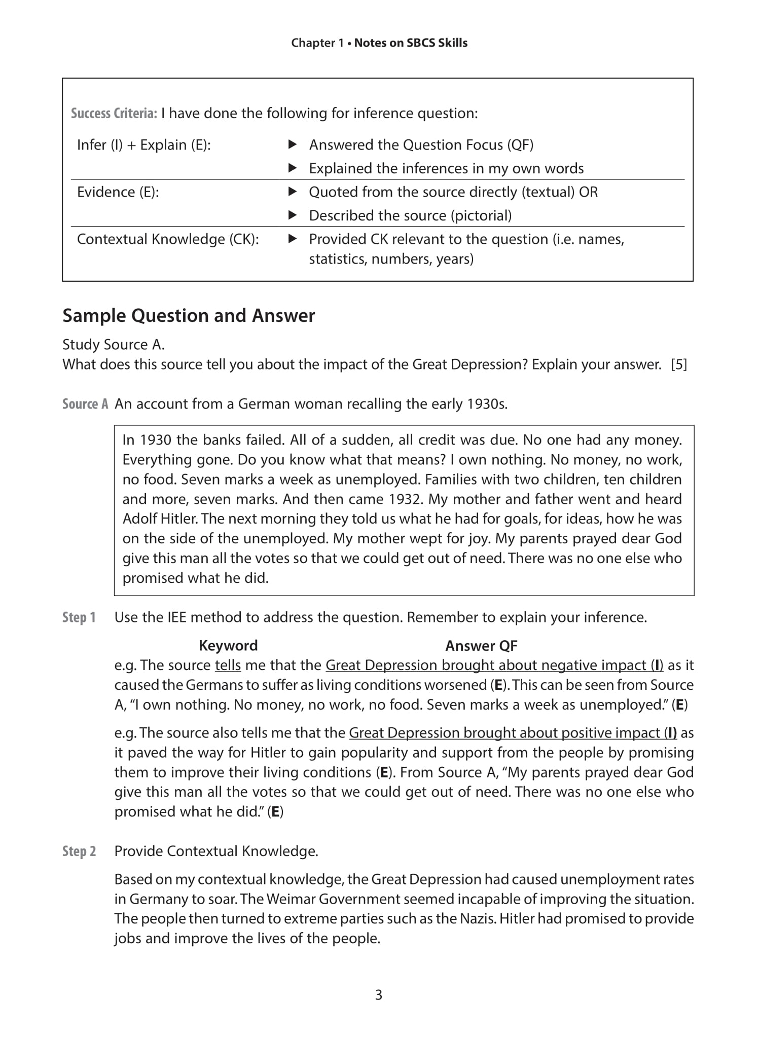 O-Level History SBCS Guide & Practice