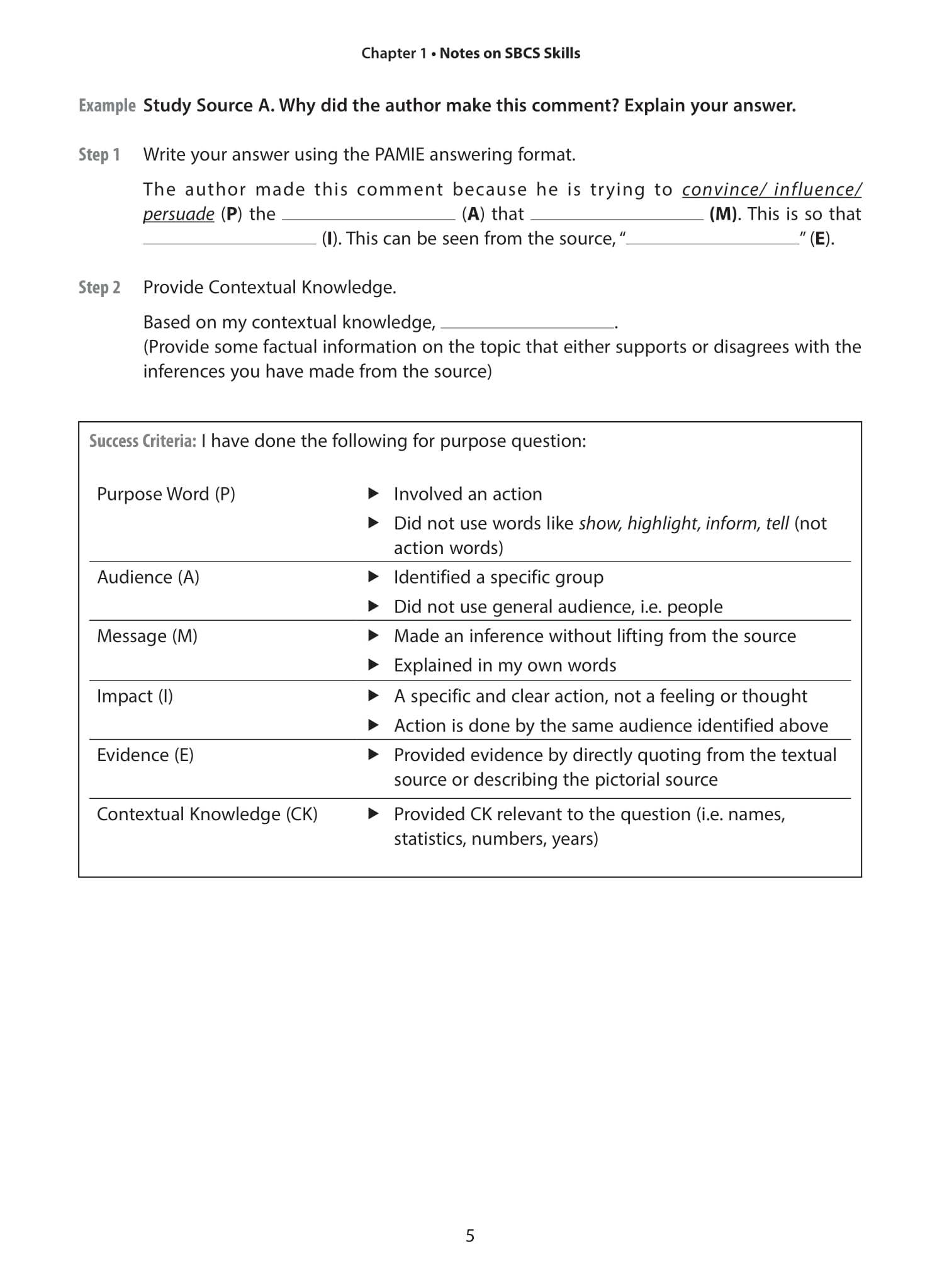 O-Level History SBCS Guide & Practice