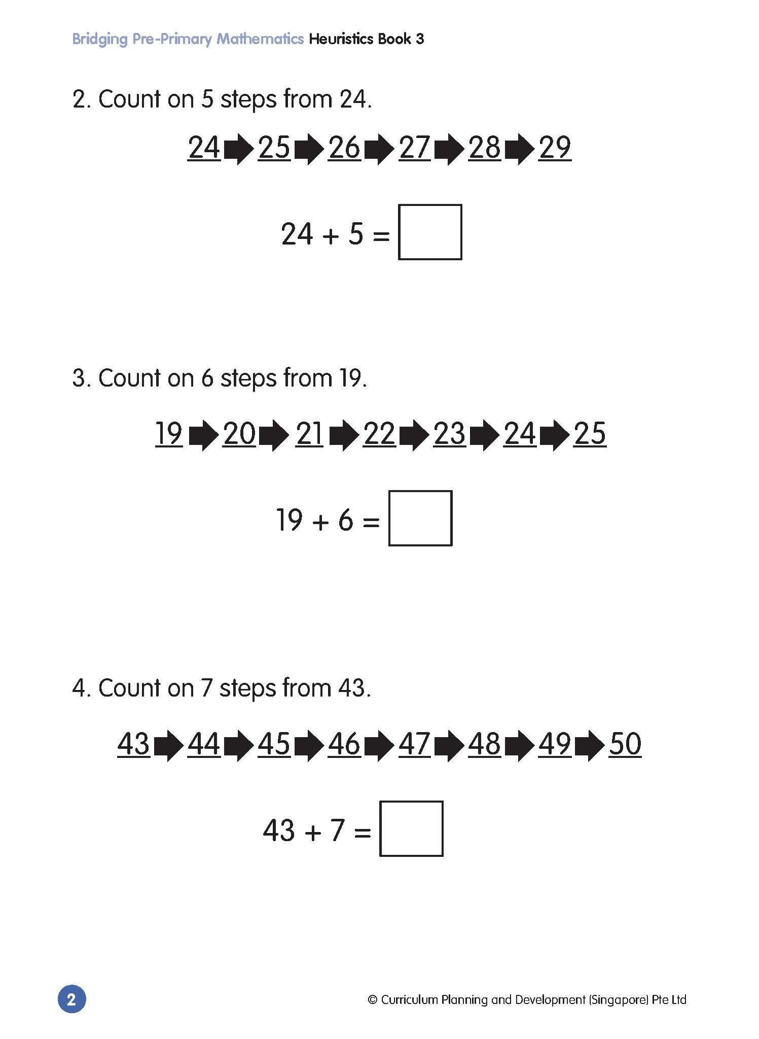 Bridging Pre-Primary Mathematics Heuristics Book 3