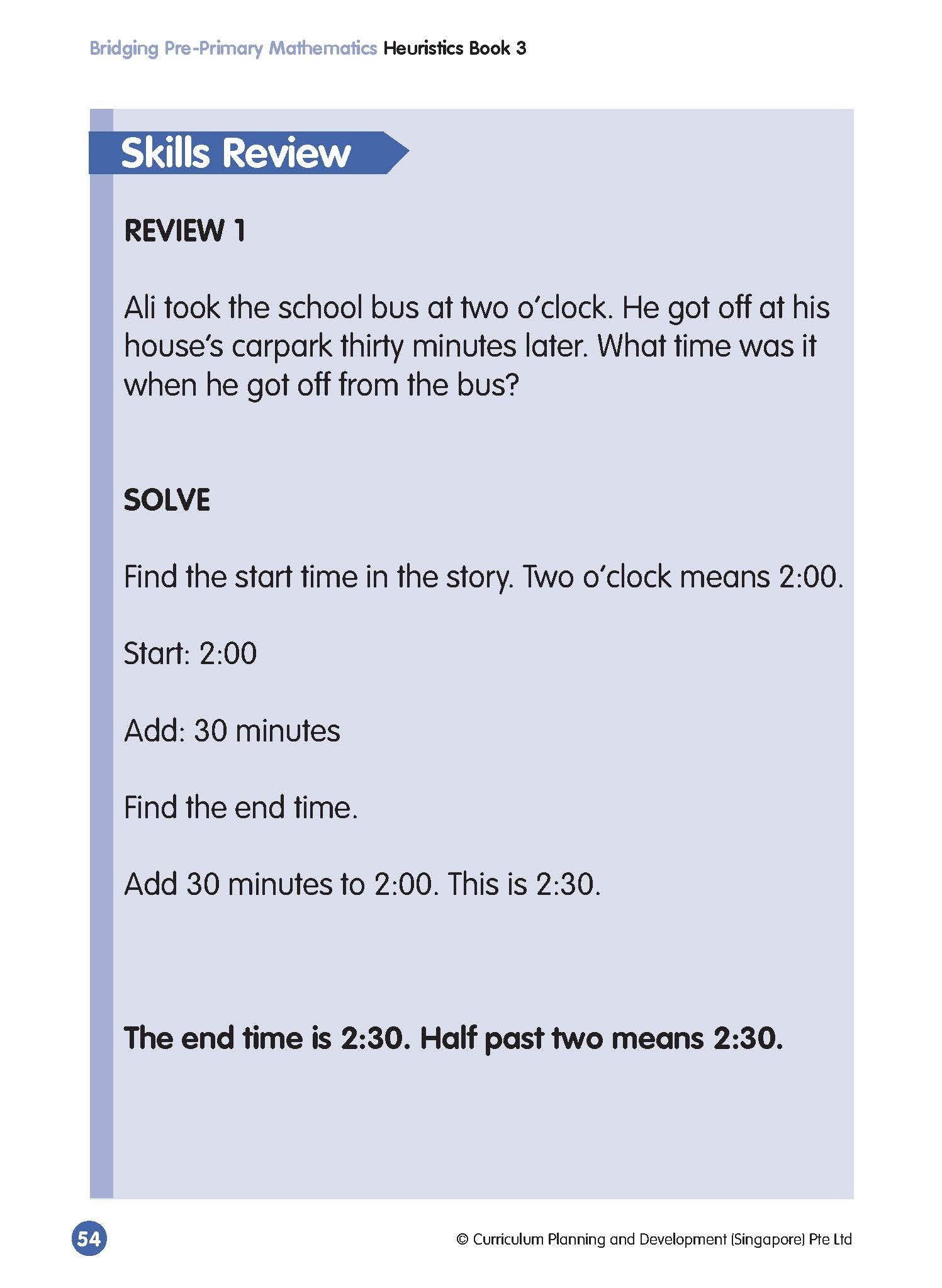 Bridging Pre-Primary Mathematics Heuristics Book 3