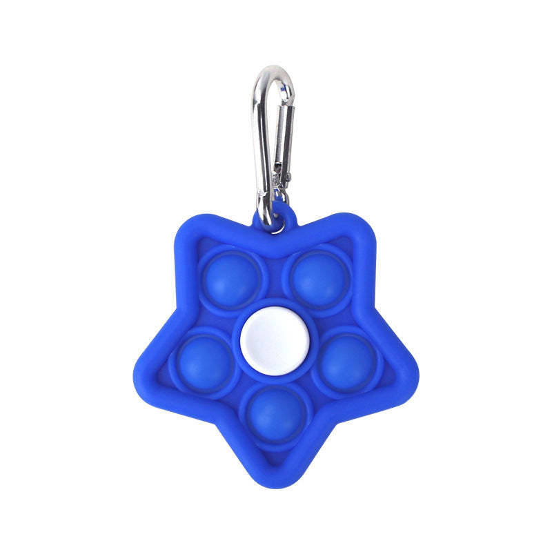 Pop Bubble Fidget Spinner with Keychain Party Gift Toy