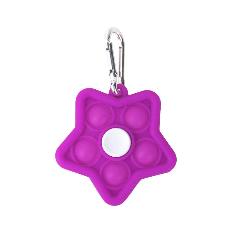 Pop Bubble Fidget Spinner with Keychain Party Gift Toy