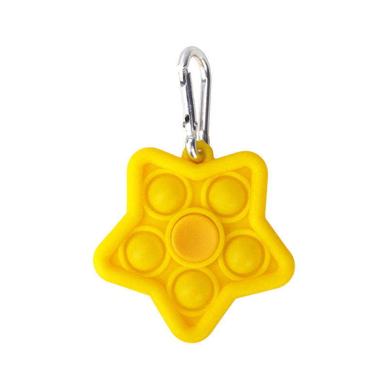 Pop Bubble Fidget Spinner with Keychain Party Gift Toy