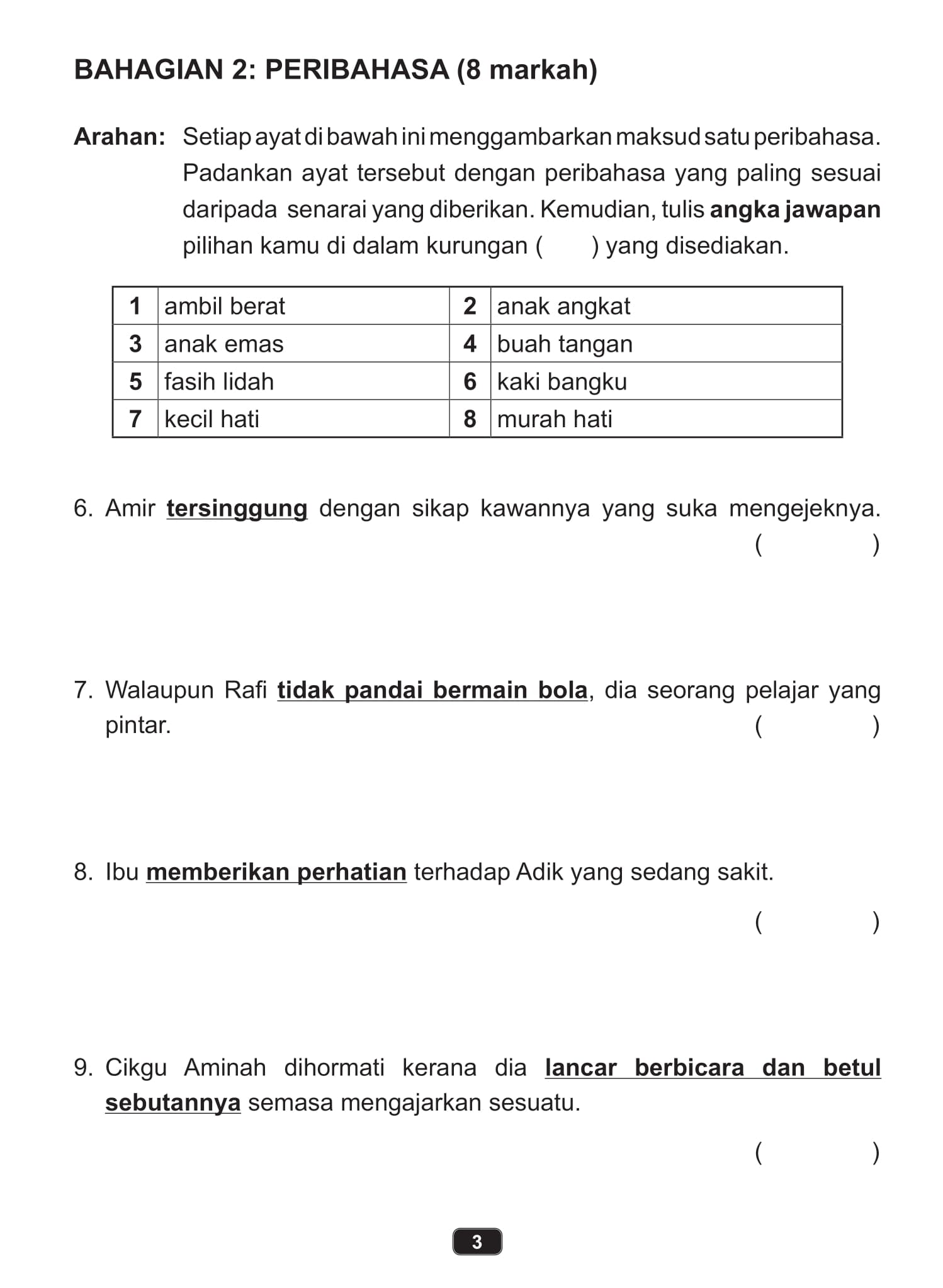 Buku Latihan Peperiksaan Cekap Darjah 3