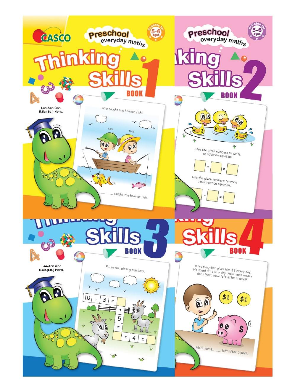 Preschool Everyday Maths Thinking Skills (Book 1 to 4)