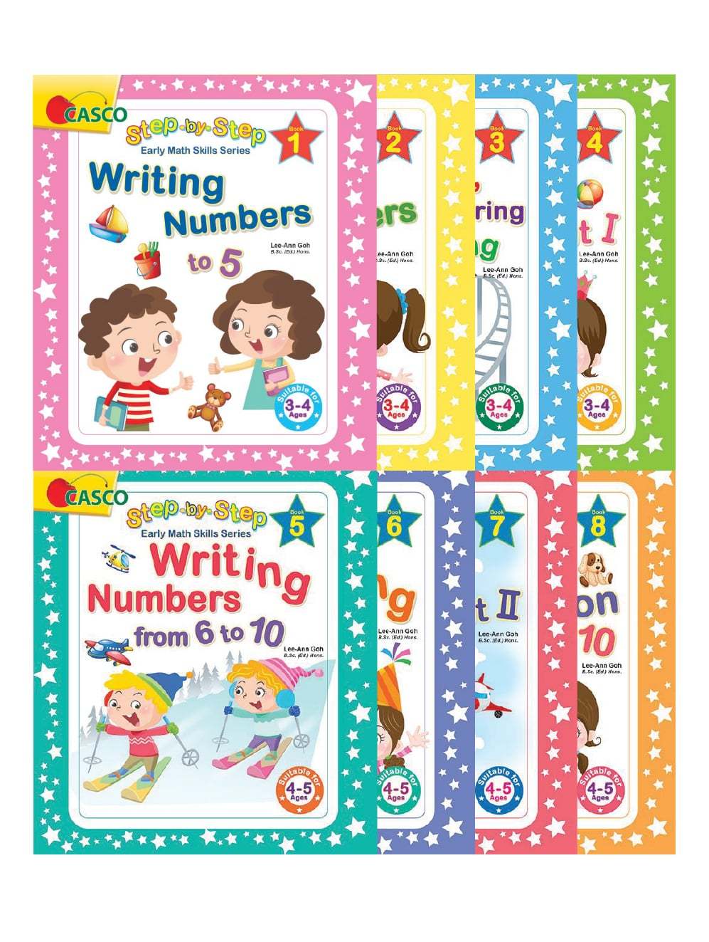 Step by Step Early Math Skills series (Book 1 to 8)