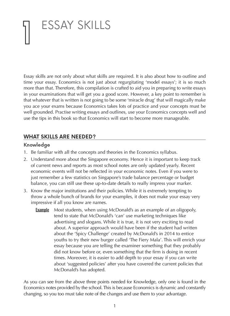 Complete Guide to GCE A-Level Economics Essays