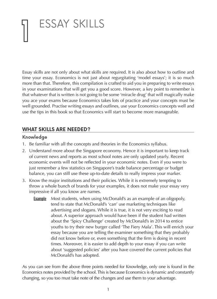 Complete Guide to GCE A-Level Economics Essays