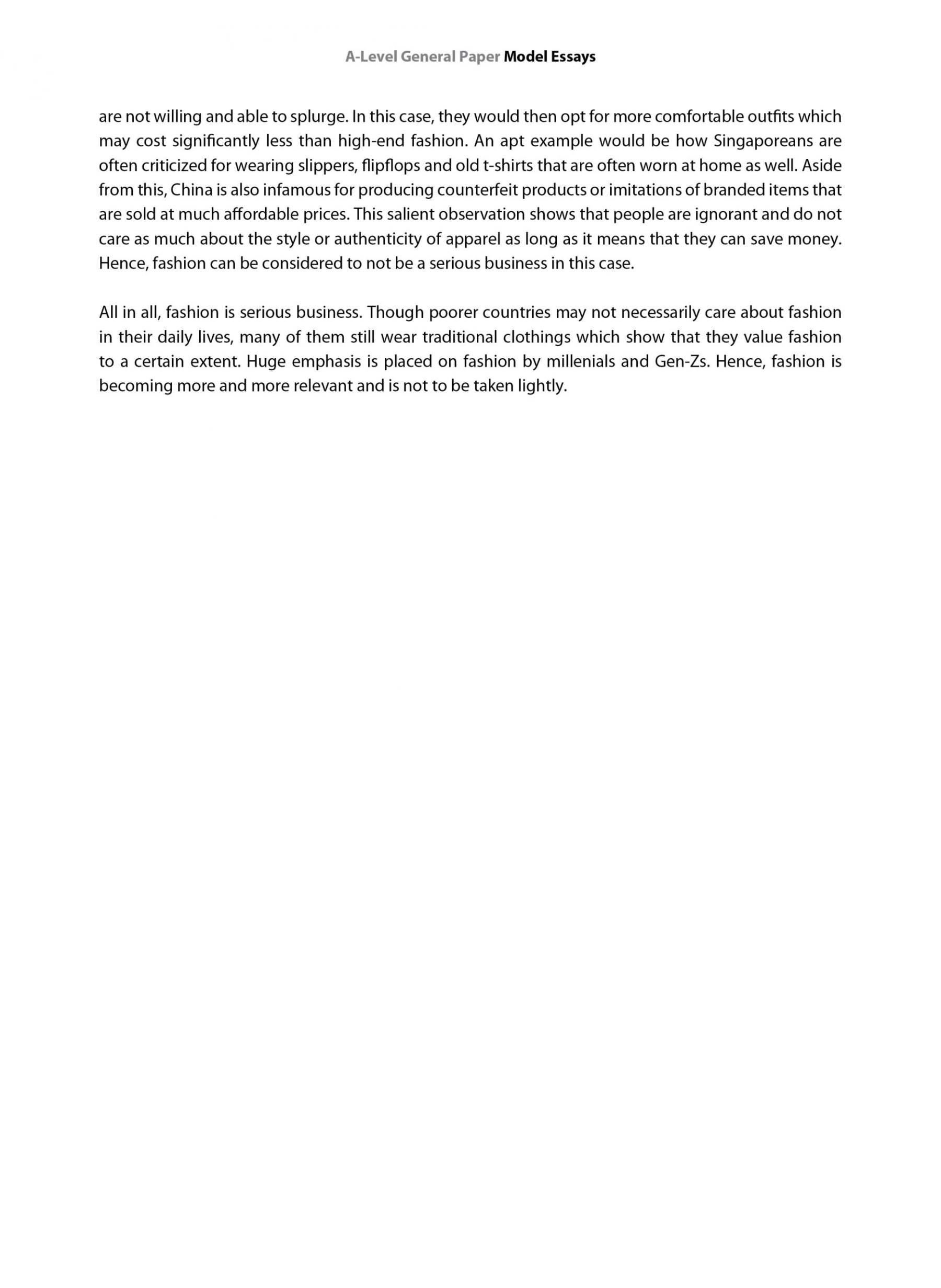 A-Level General Paper Model Essays  Write Your Way to an A