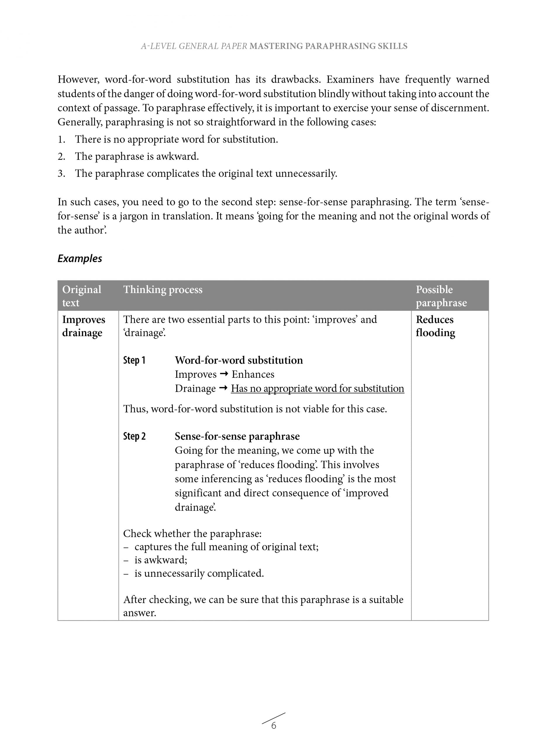 A-Level General Paper: Mastering Paraphrasing Skills