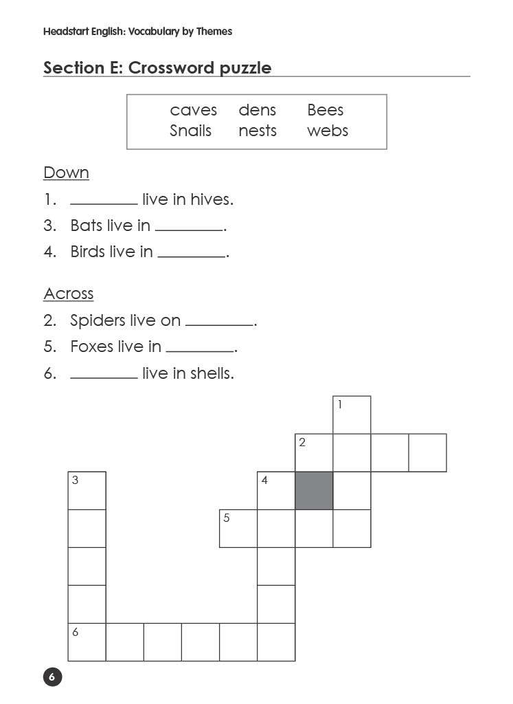 Headstart in English: Vocabulary by Themes