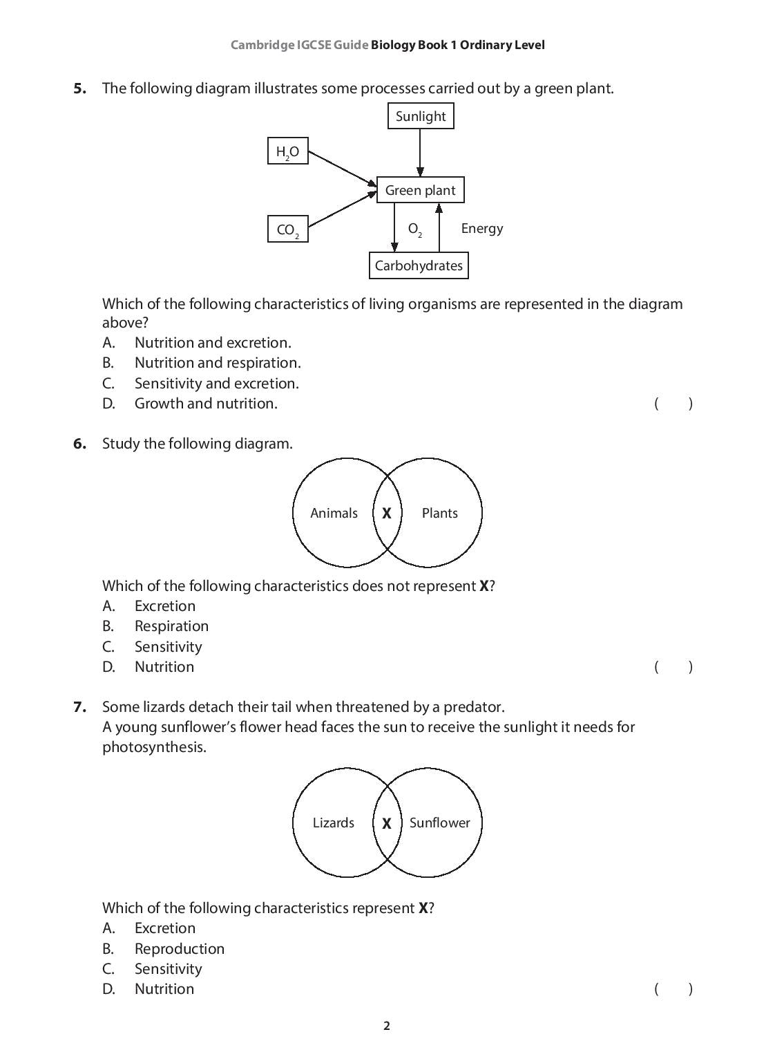 IGCSE Guide Biology Book 1  Ordinary Level