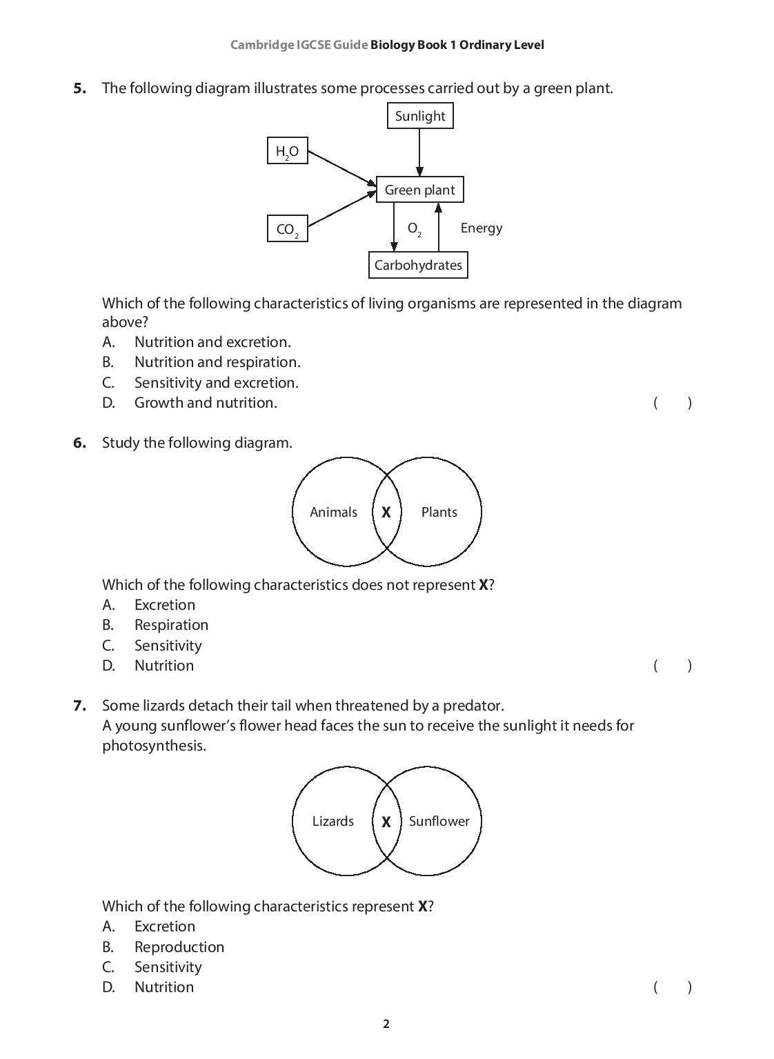IGCSE Guide Biology Book 1  Ordinary Level